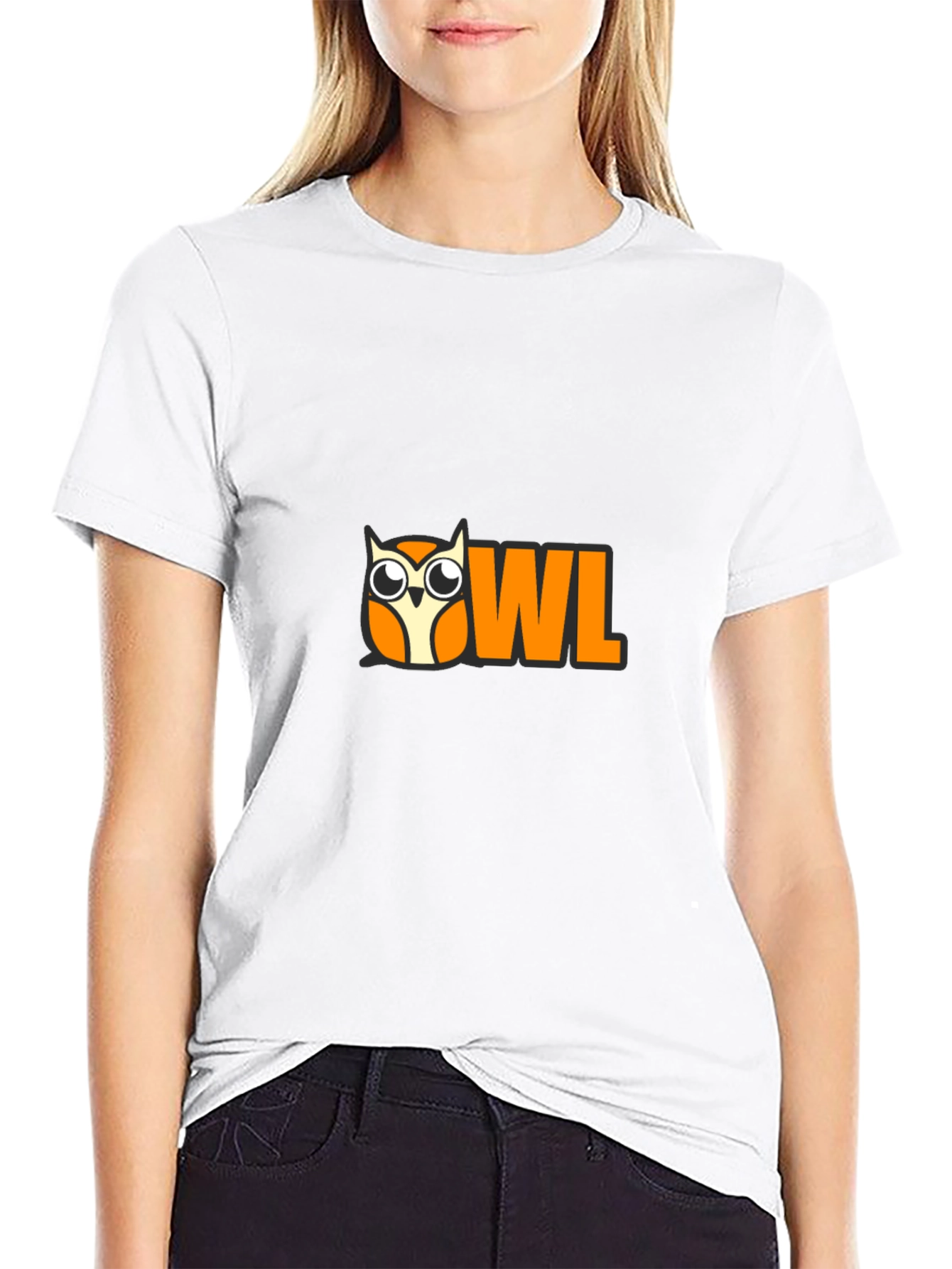 Owl Graphic Black T-Shirt