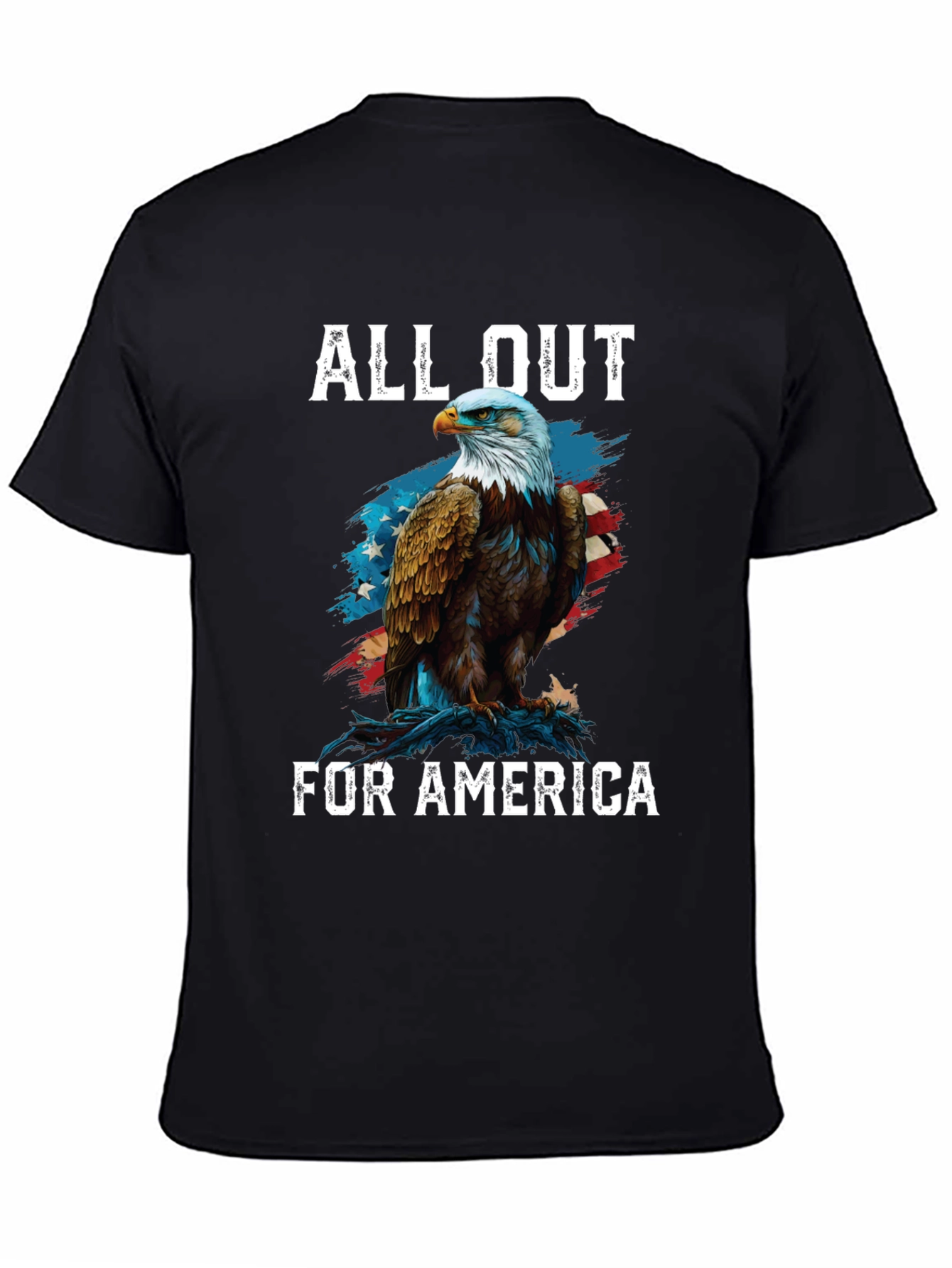 All Out for America Eagle Patriotic T-Shirt