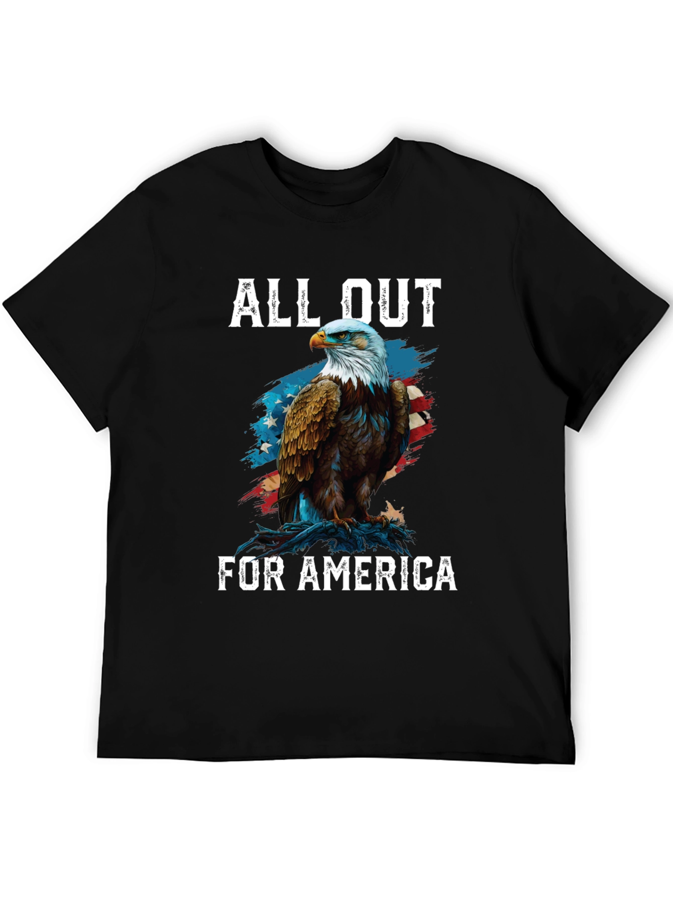 All Out for America Eagle Patriotic T-Shirt