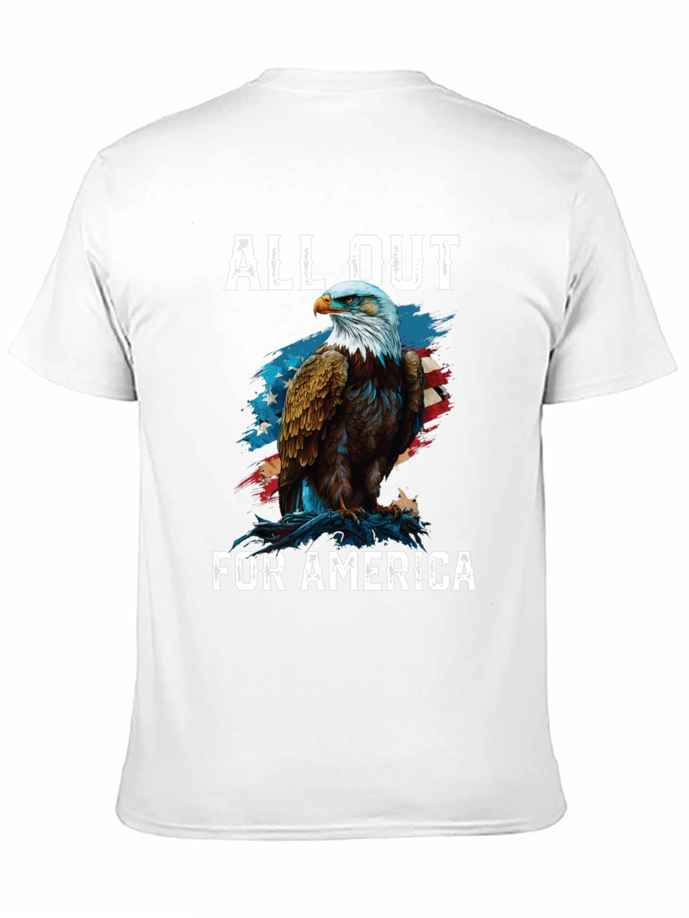 All Out for America Eagle Patriotic T-Shirt