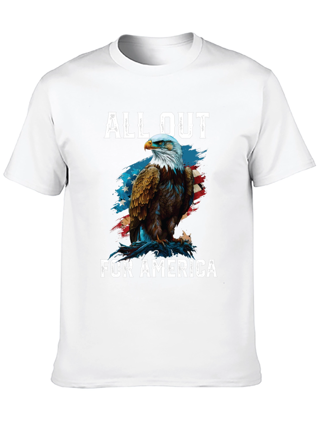 All Out for America Eagle Patriotic T-Shirt