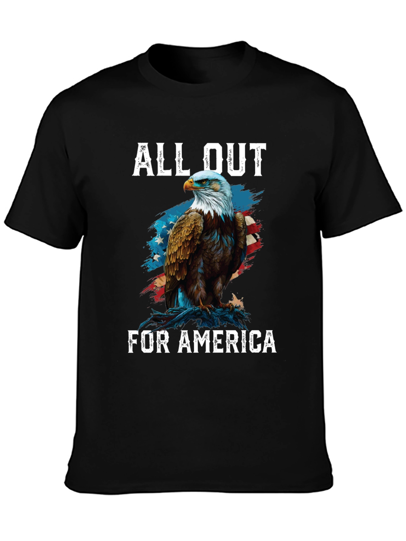 All Out for America Eagle Patriotic T-Shirt