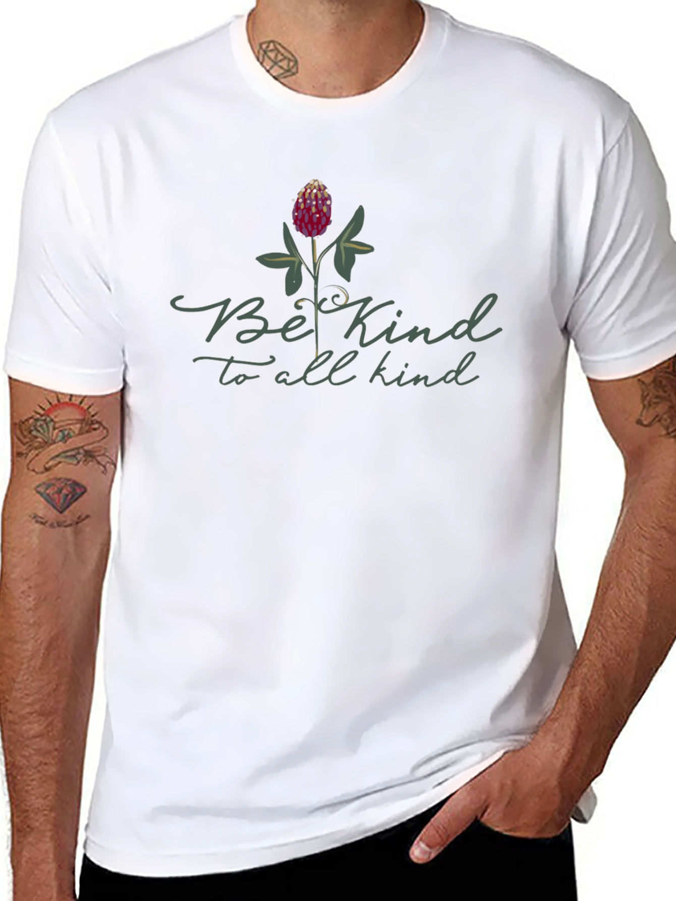 Be Kind T-Shirt - Clover Design