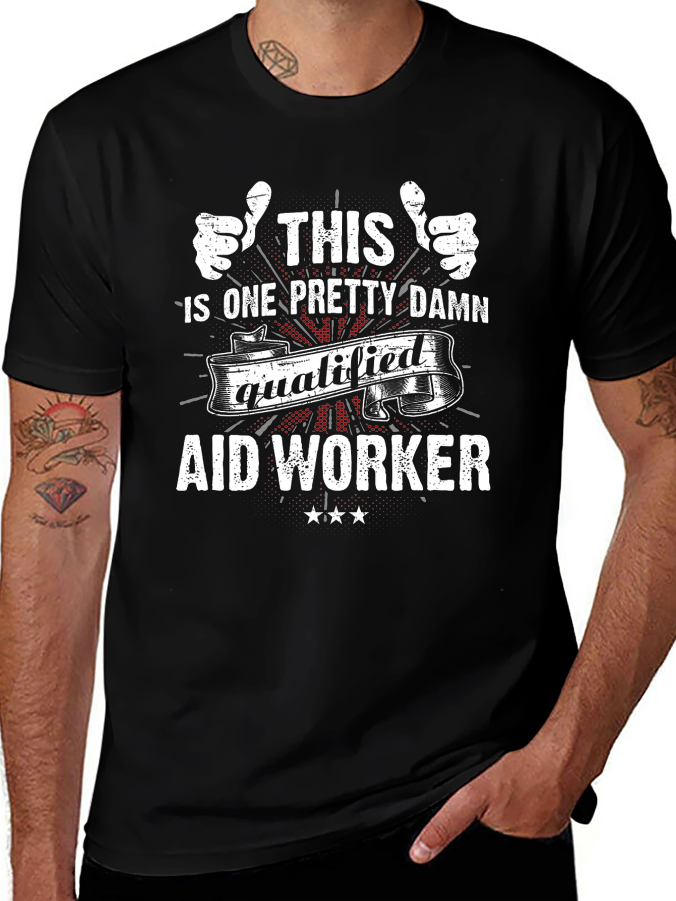 Qualified Aid Worker Graphic Tee