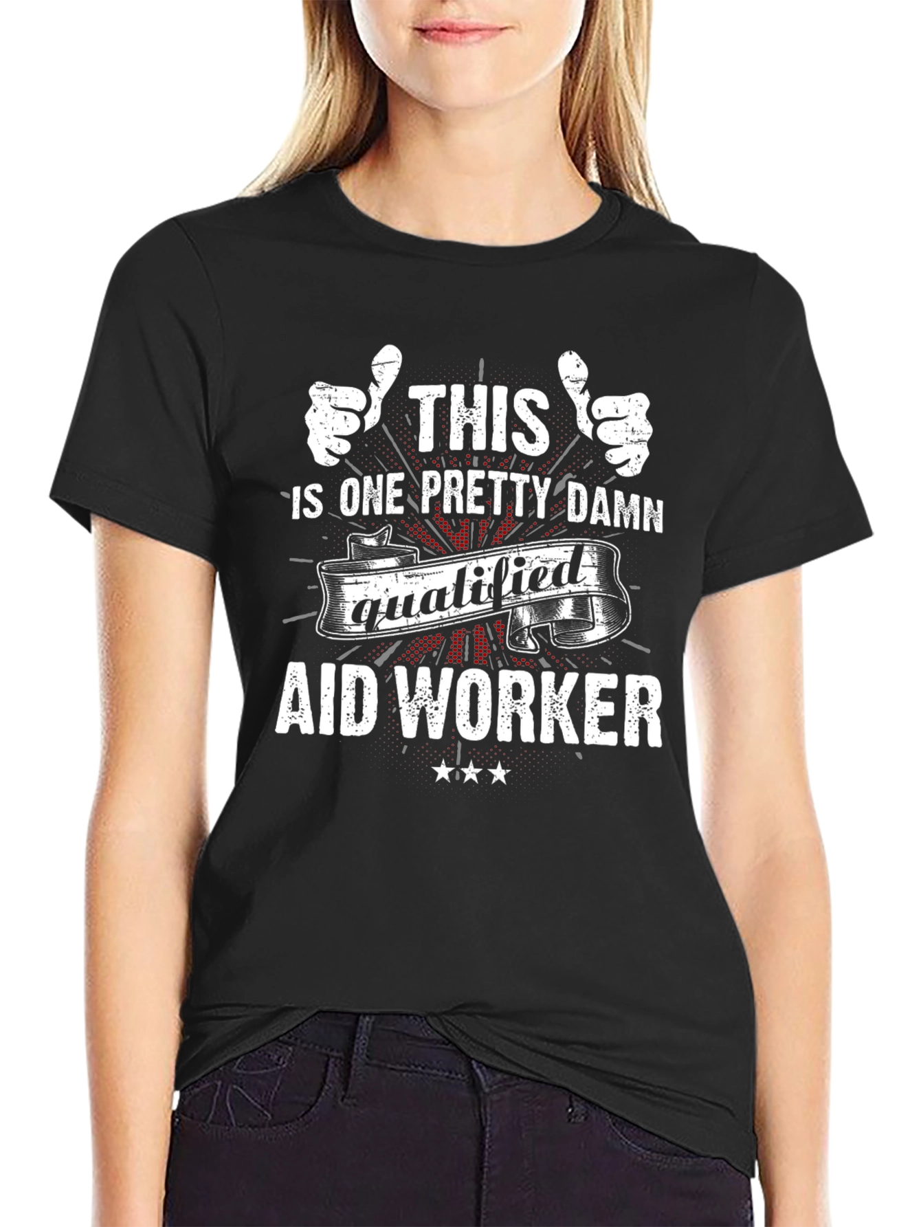 Qualified Aid Worker Graphic Tee