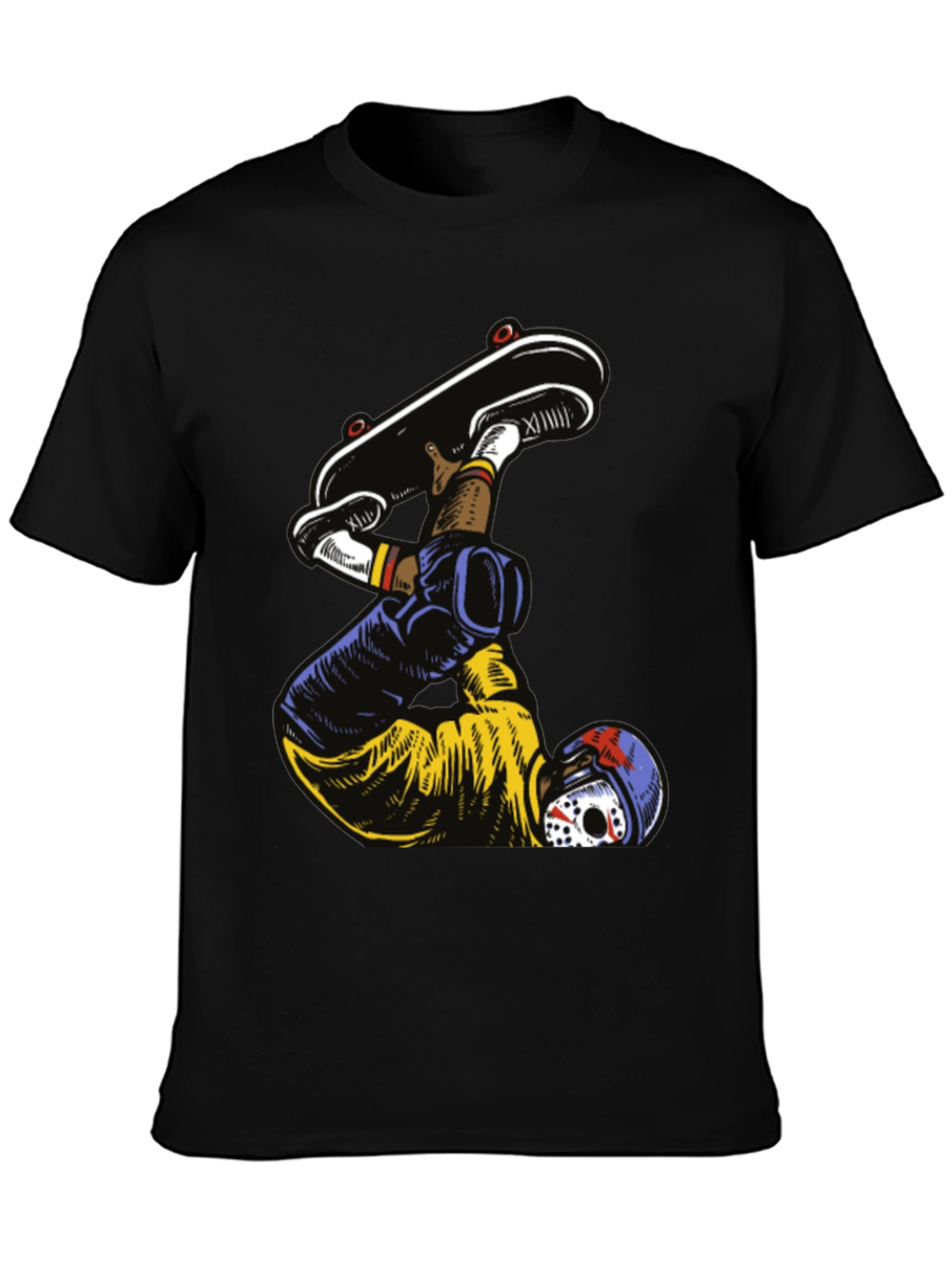 Skater Graphic Tee - Mens Black T-Shirt