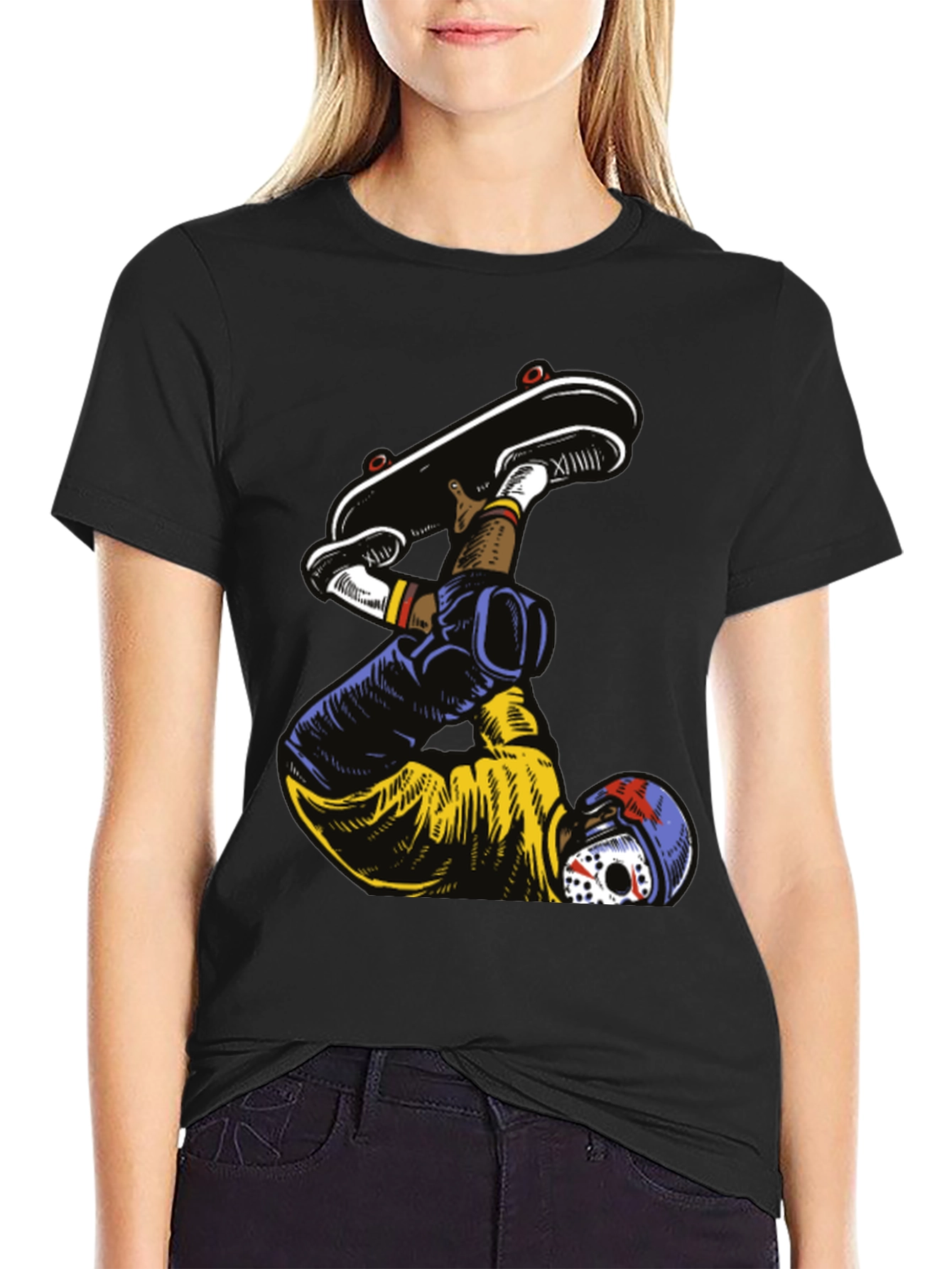 Skater Graphic Tee - Mens Black T-Shirt
