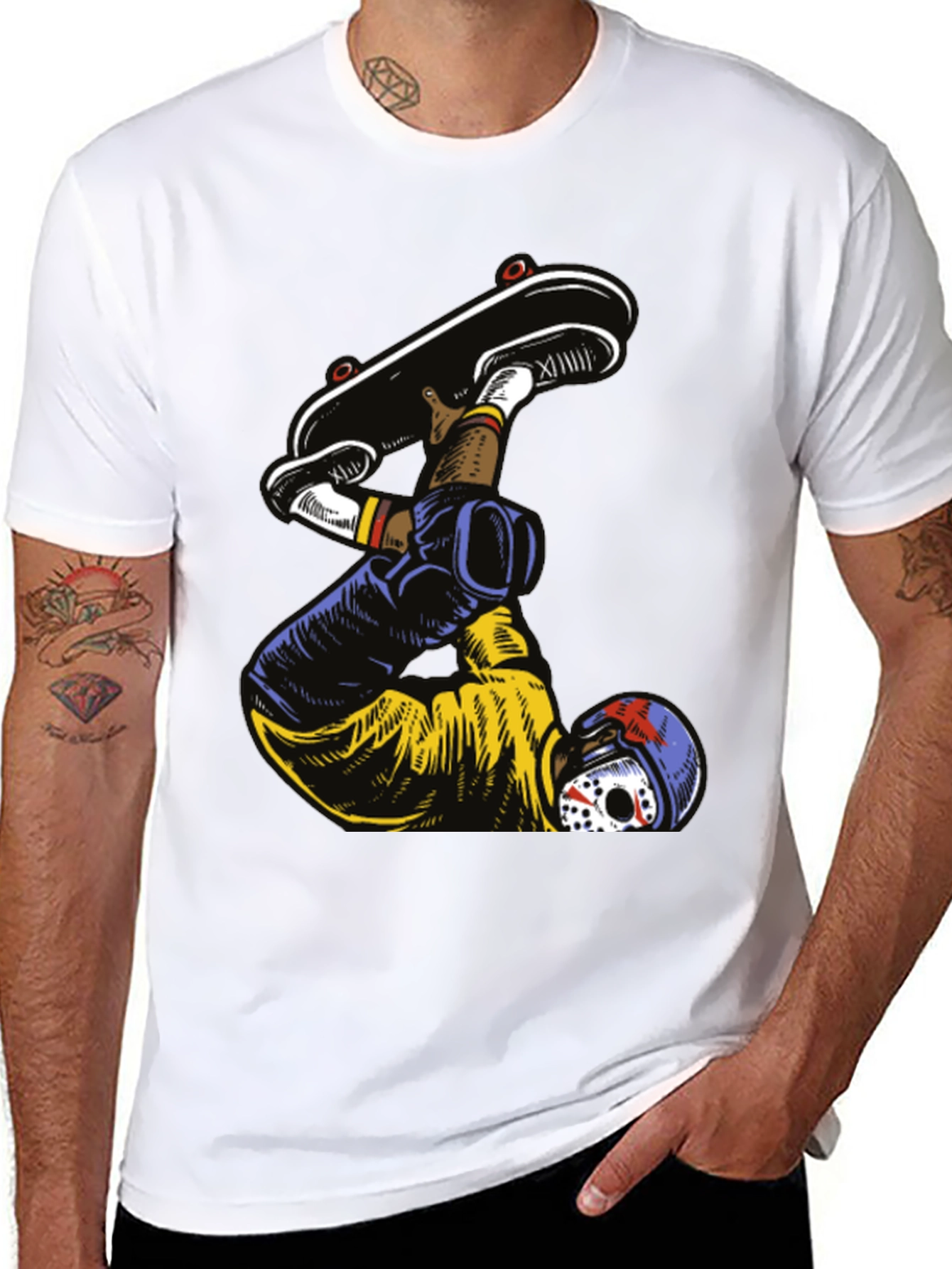 Skater Graphic Tee - Mens Black T-Shirt