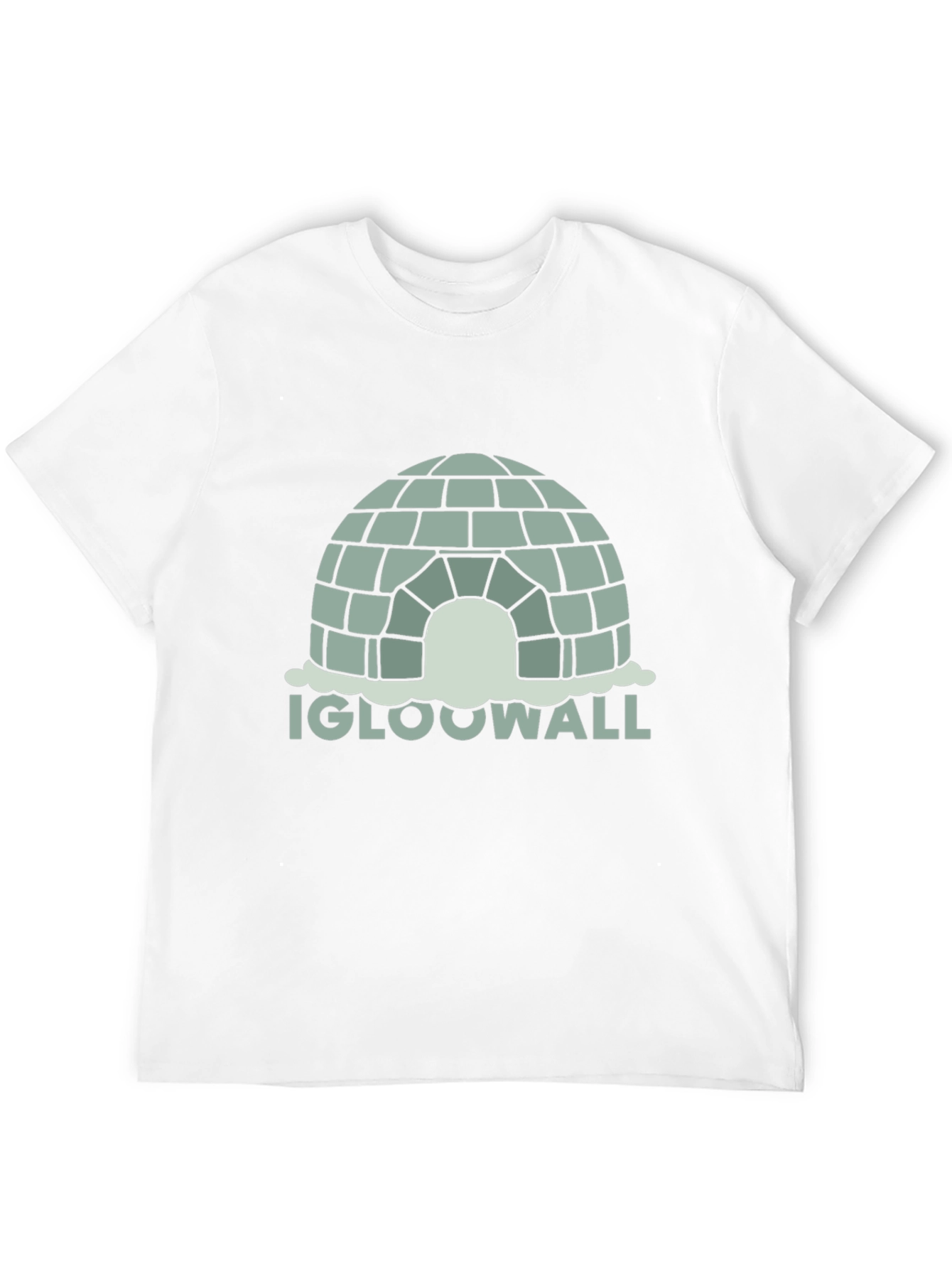 Igloo Wall Graphic Tee - Black Cotton T-Shirt