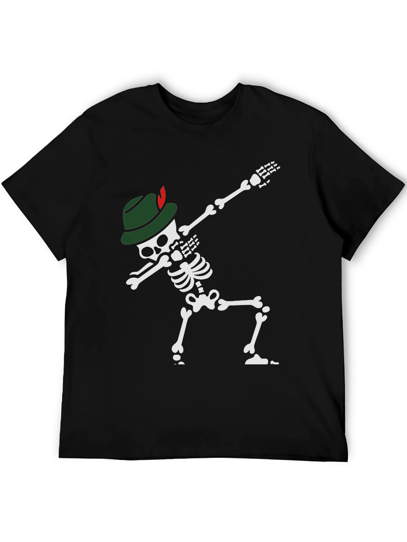 Oktoberfest Skeleton Dabbing T-Shirt