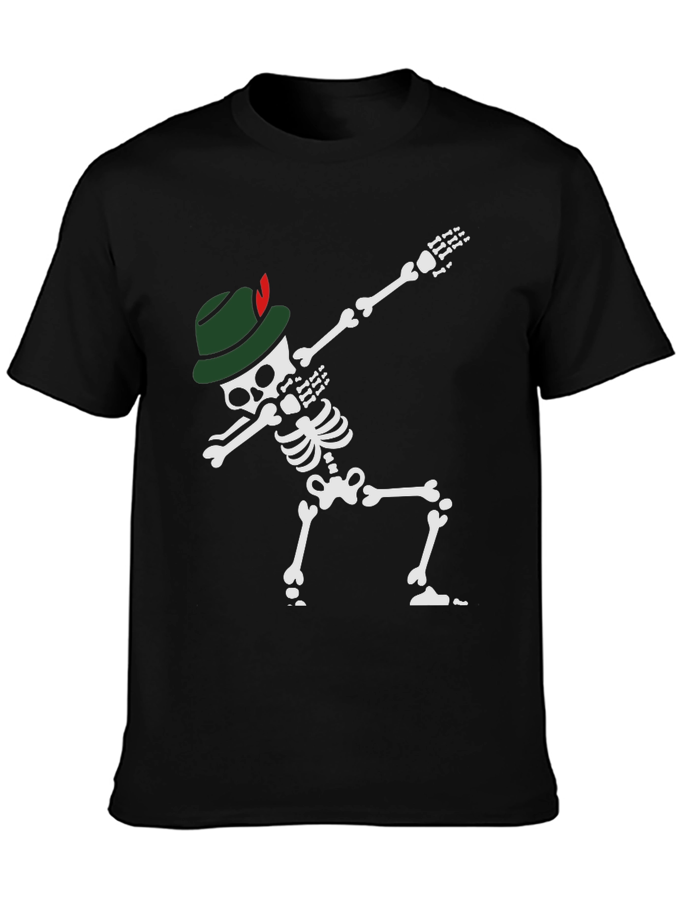 Oktoberfest Skeleton Dabbing T-Shirt
