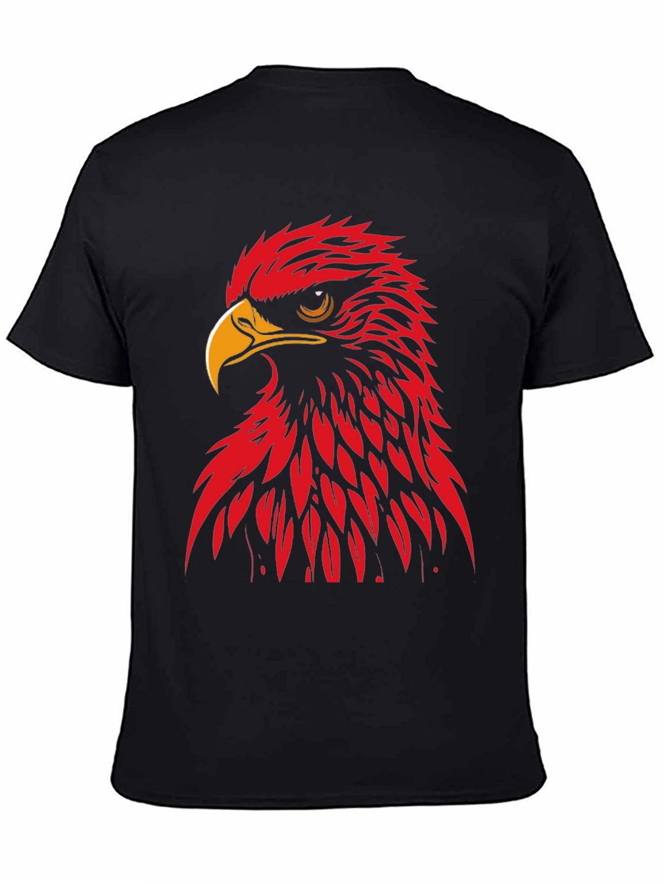 Red Eagle Graphic Black T-Shirt
