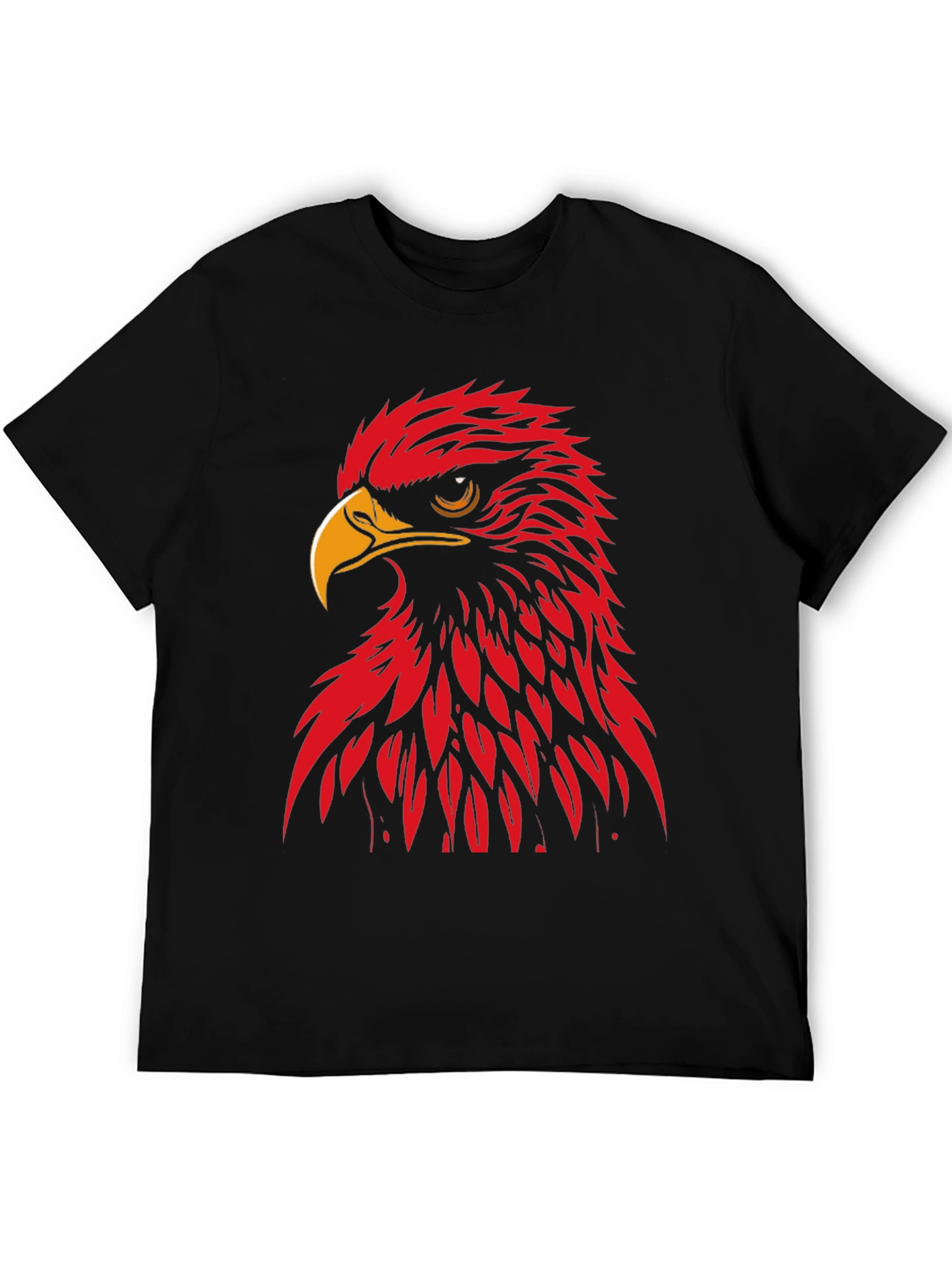 Red Eagle Graphic Black T-Shirt