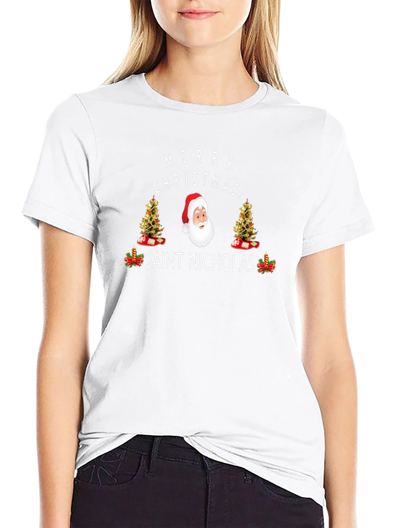 Merry Christmas Saint Nicholas Graphic Tee