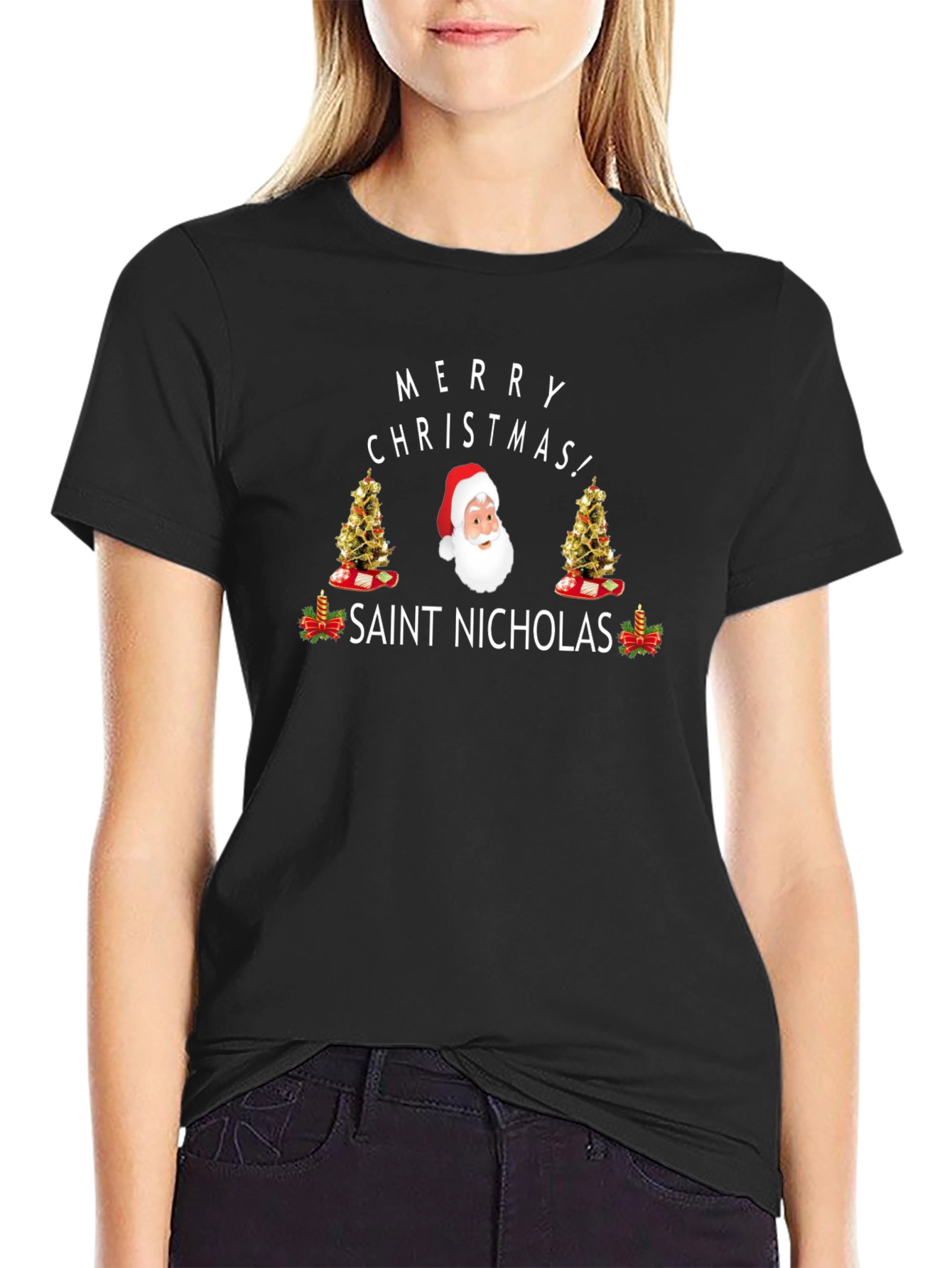 Merry Christmas Saint Nicholas Graphic Tee