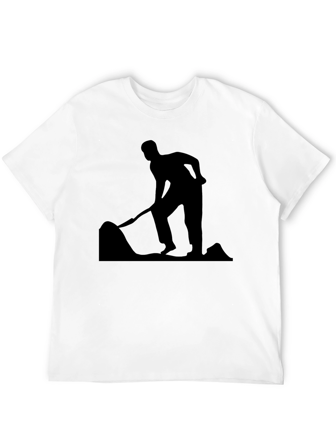 Silhouette Digger Graphic Tee - Black
