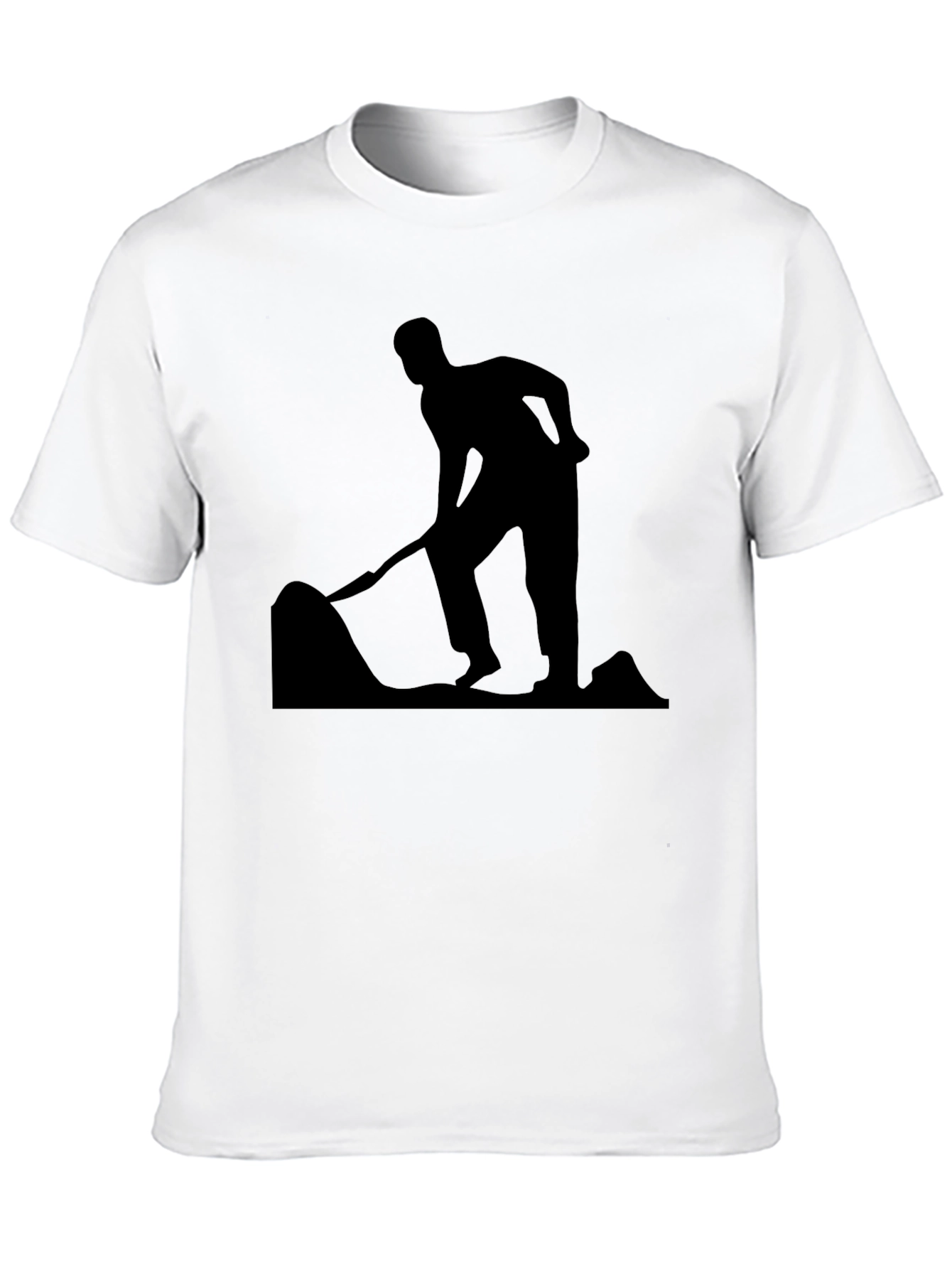 Silhouette Digger Graphic Tee - Black