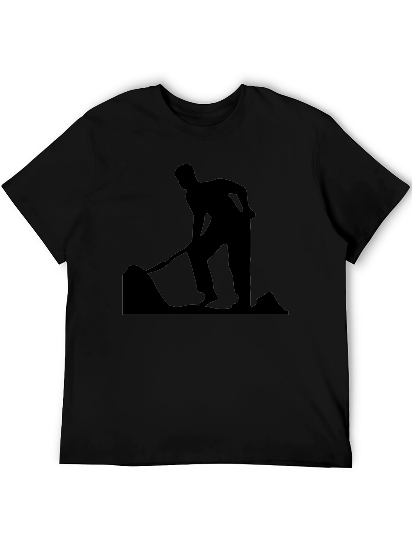 Silhouette Digger Graphic Tee - Black