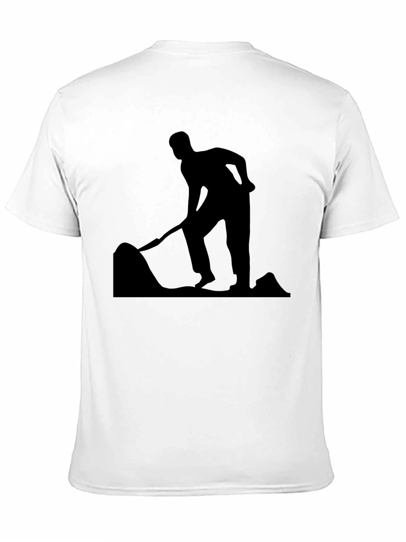 Silhouette Digger Graphic Tee - Black