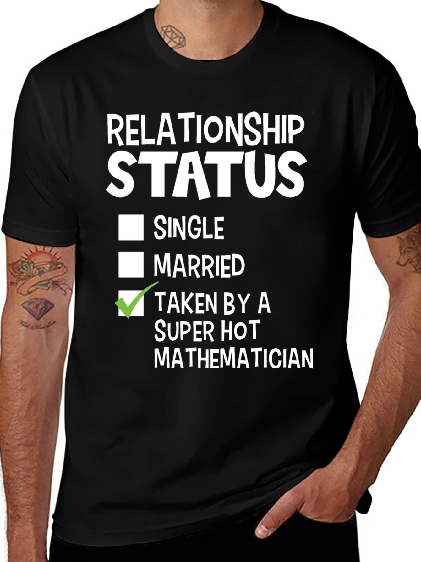 Relationship Status: Taken By A Super Hot Mathematician T-Shirt
