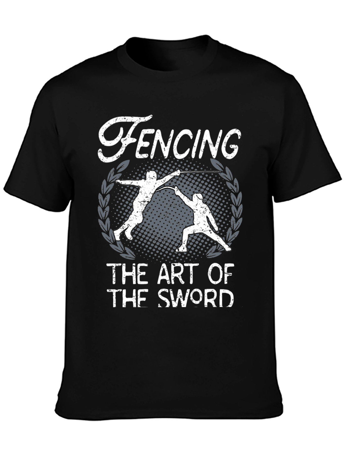 Fencing Art of the Sword Black T-Shirt