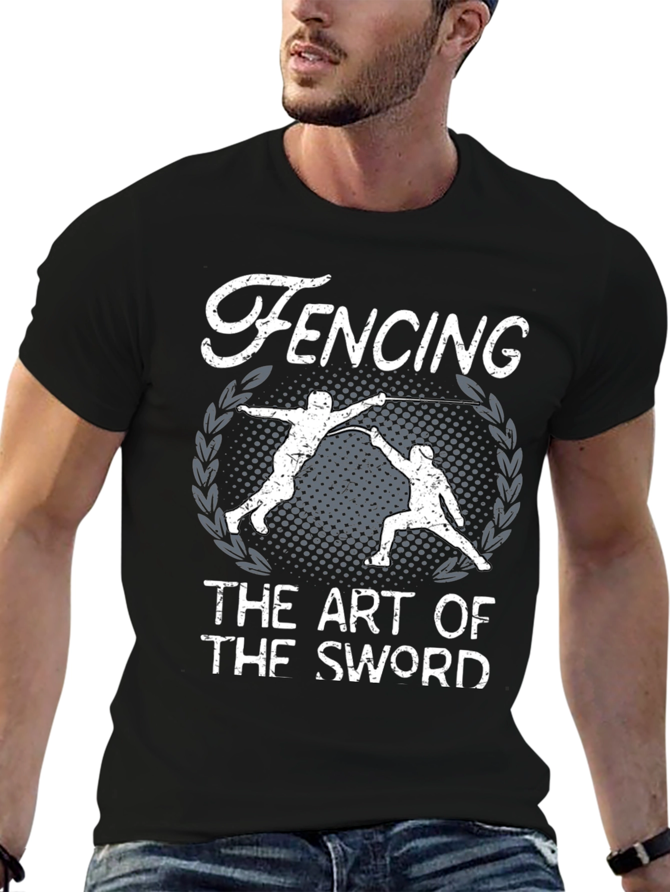 Fencing Art of the Sword Black T-Shirt