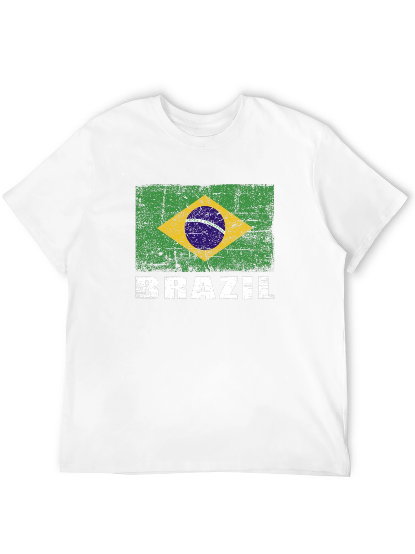 Brazil Flag Graphic Print T-Shirt