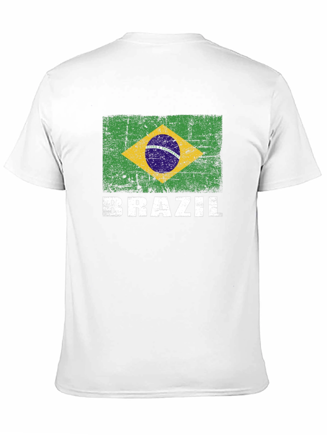 Brazil Flag Graphic Print T-Shirt