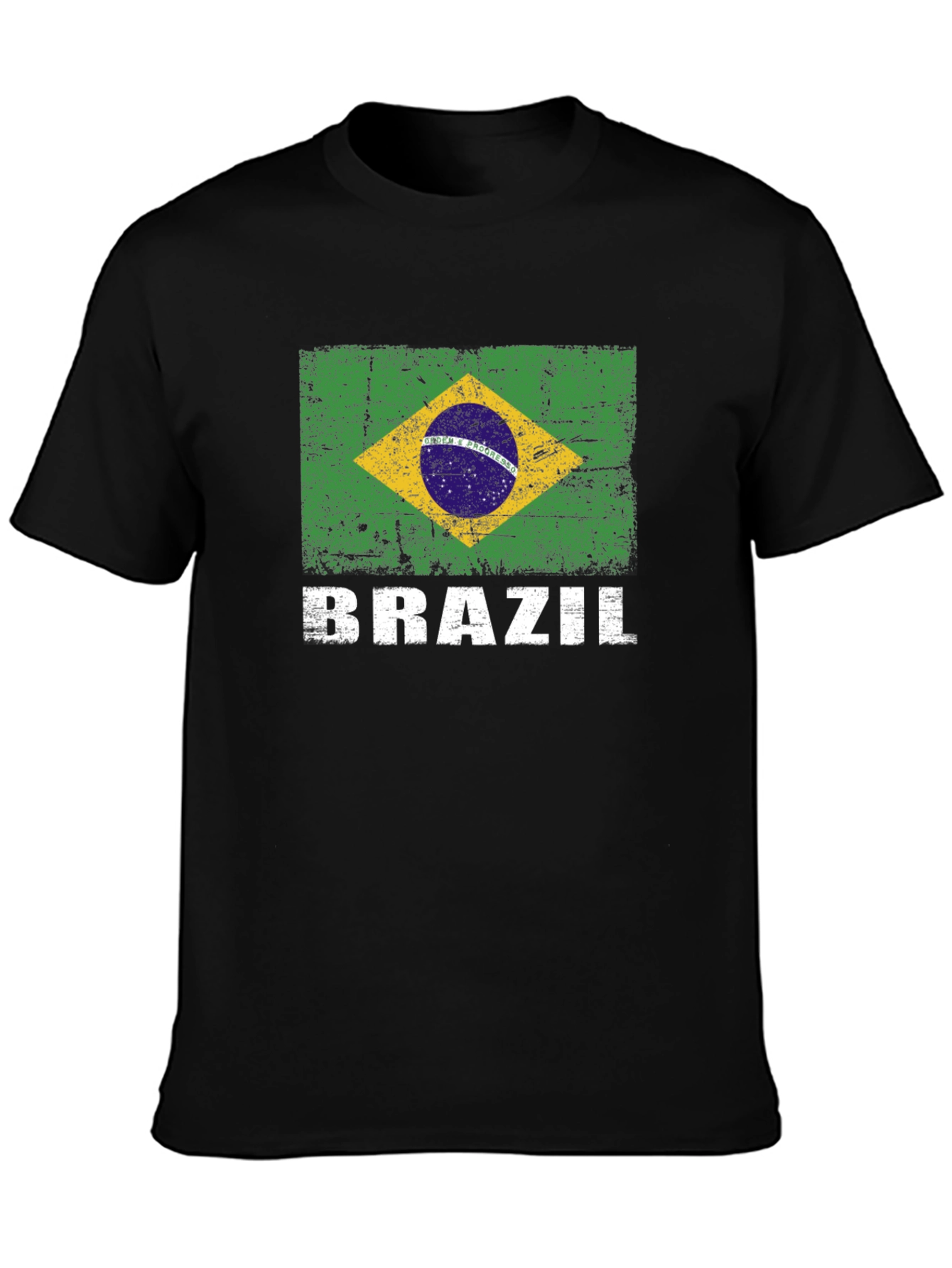 Brazil Flag Graphic Print T-Shirt