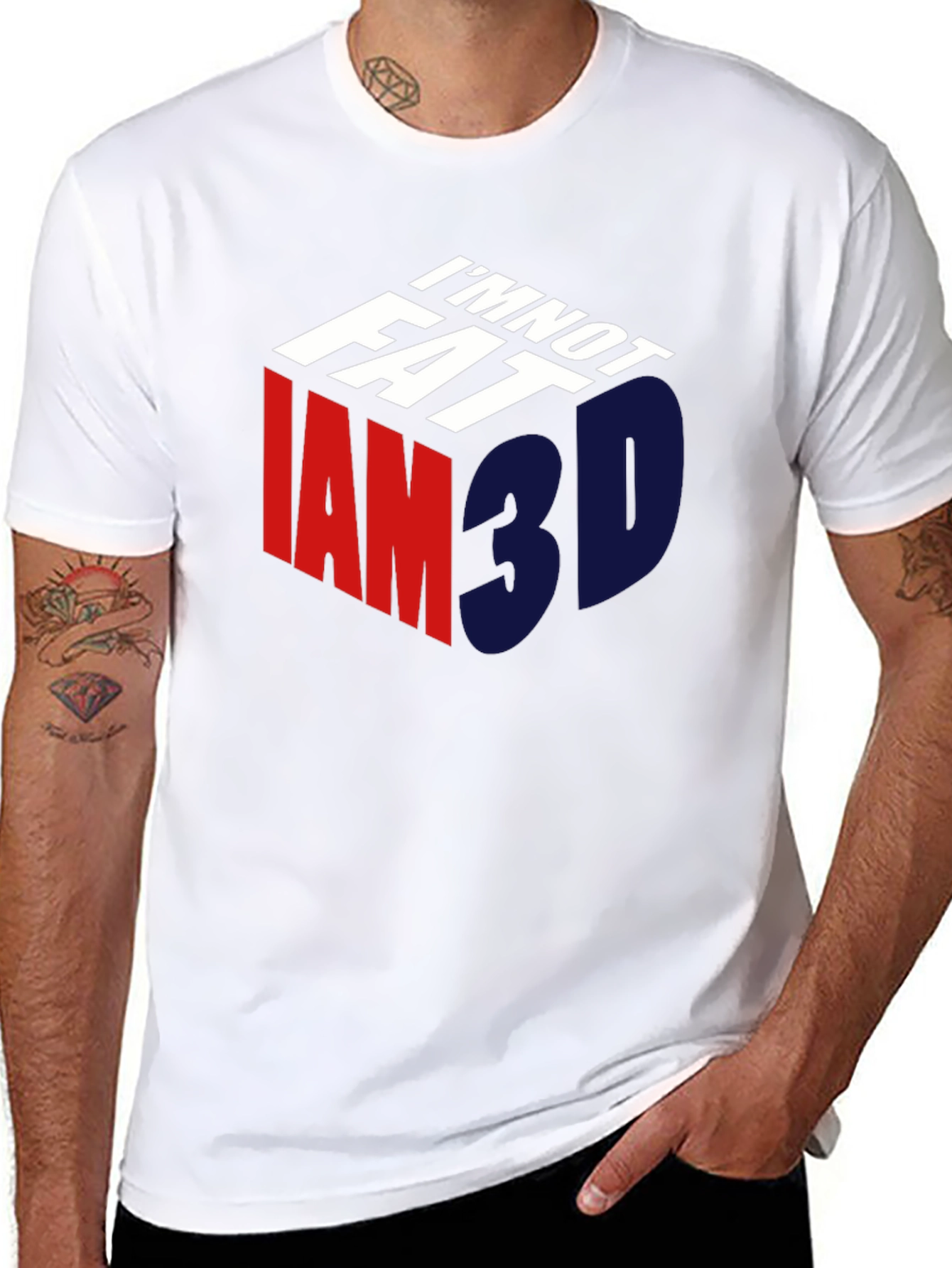 Im Not Fat Im 3D T-Shirt