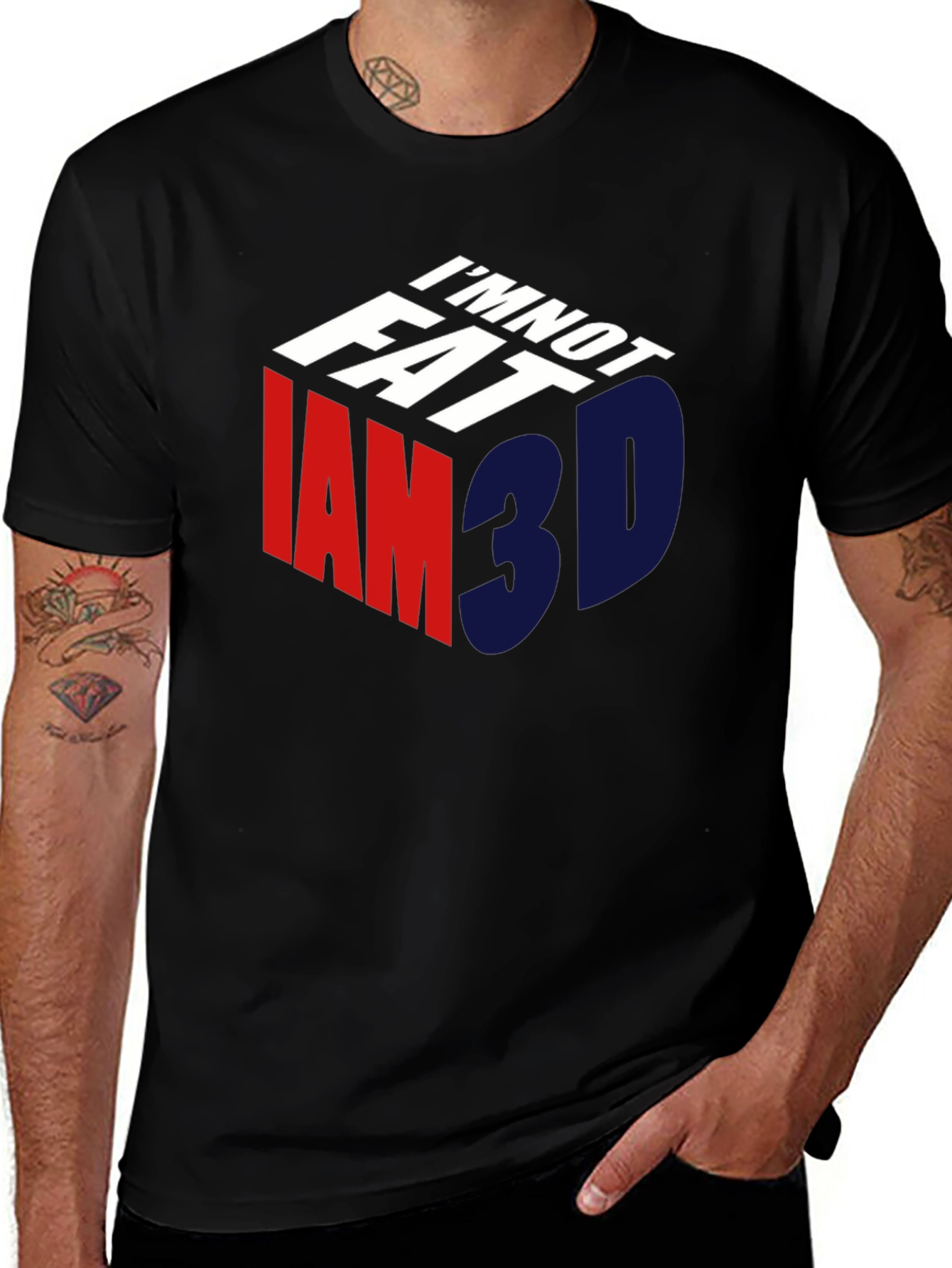 Im Not Fat Im 3D T-Shirt