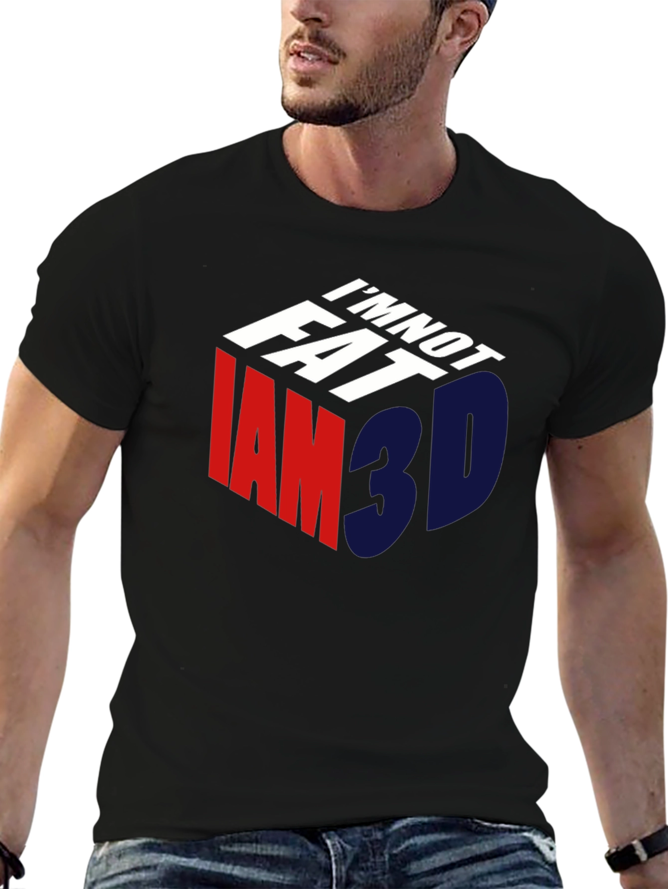 Im Not Fat Im 3D T-Shirt
