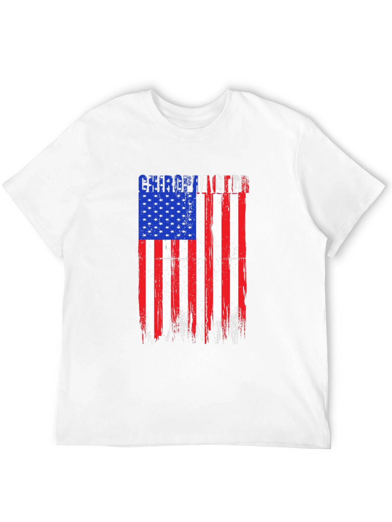 Chiropractor American Flag Graphic T-Shirt