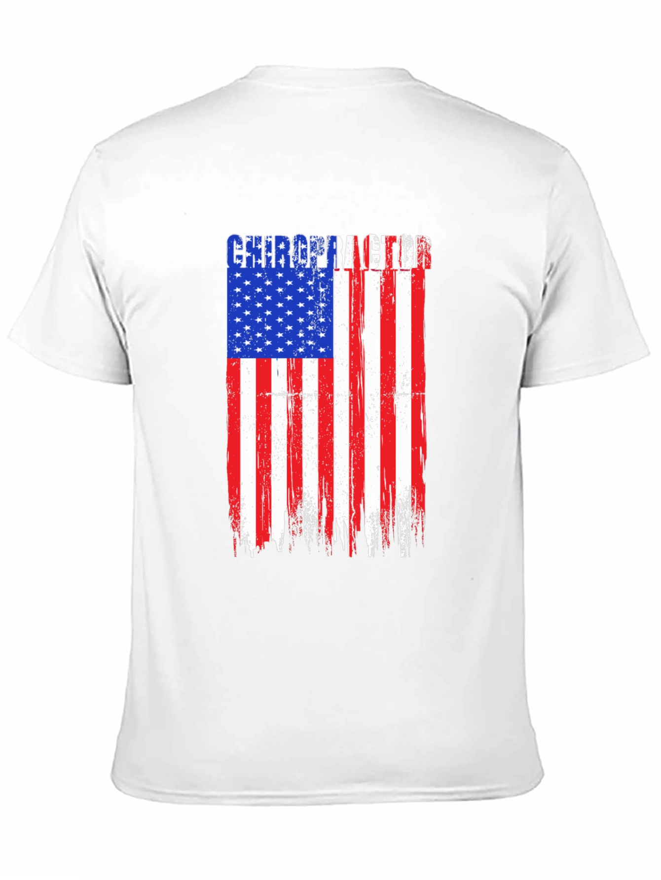 Chiropractor American Flag Graphic T-Shirt