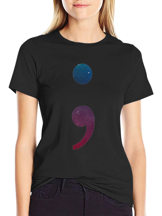 Galaxy Semicolon Graphic Tee