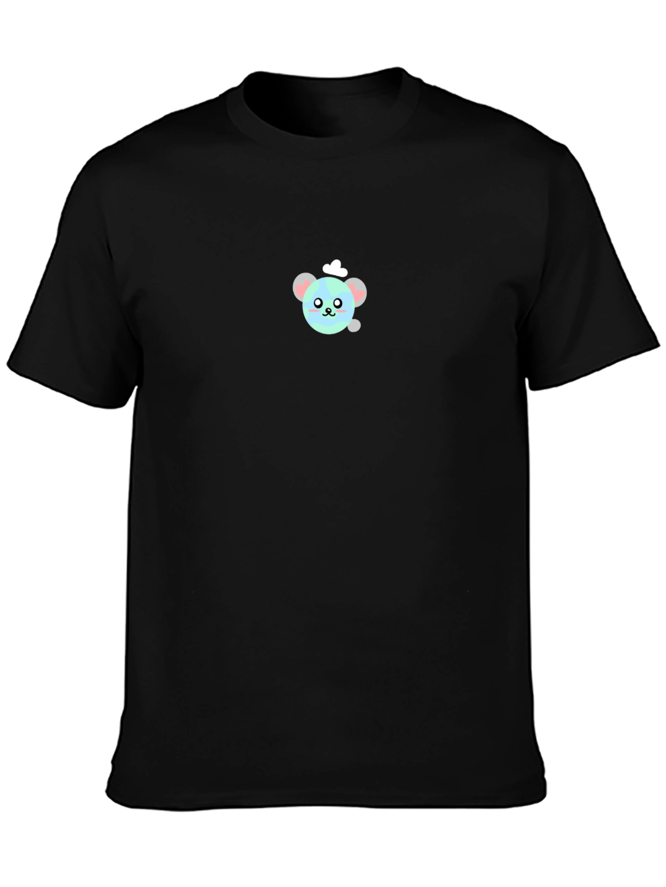 Cute Chef Bear Black T-Shirt
