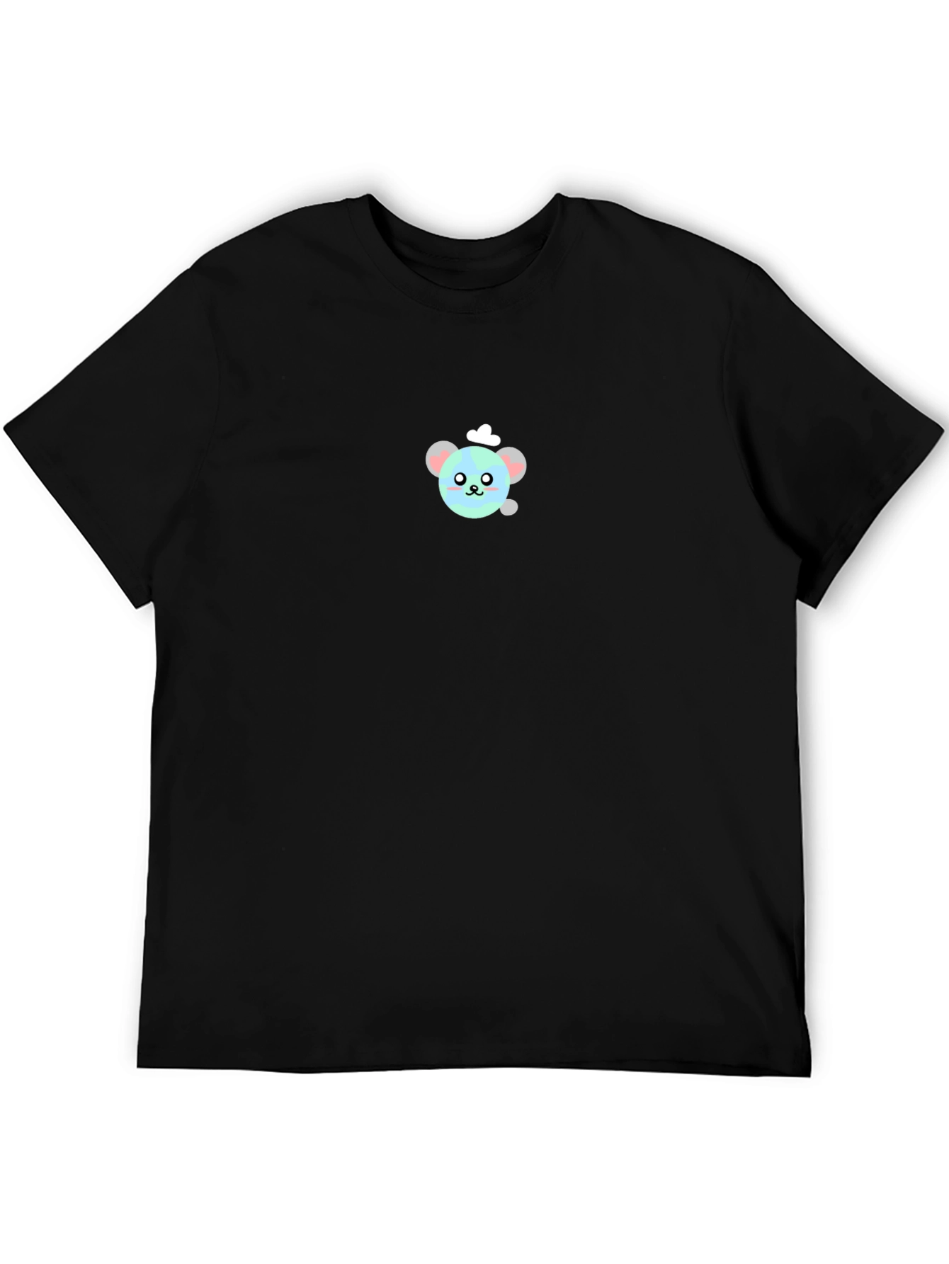 Cute Chef Bear Black T-Shirt