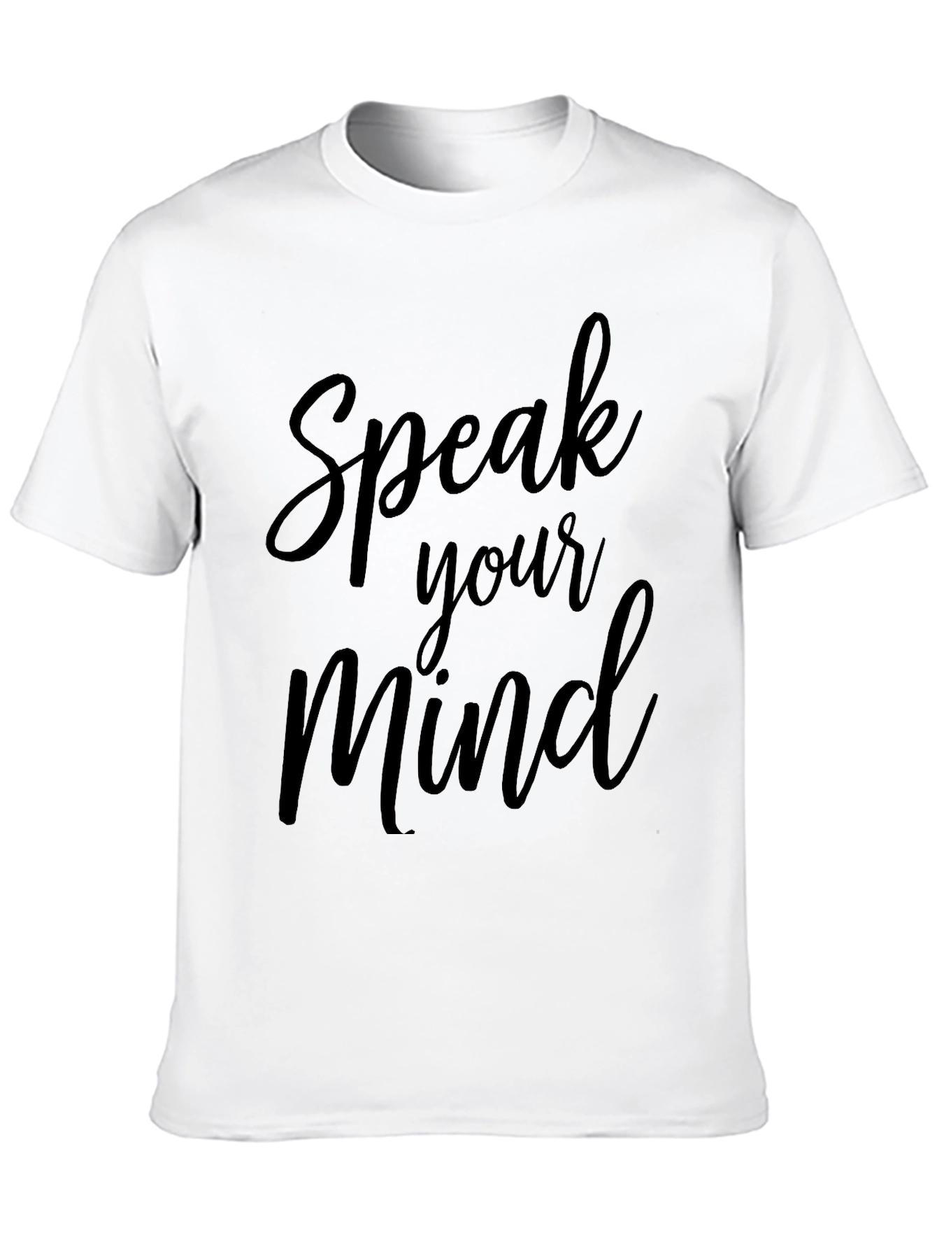 Speak Your Mind Black Graphic Tee
