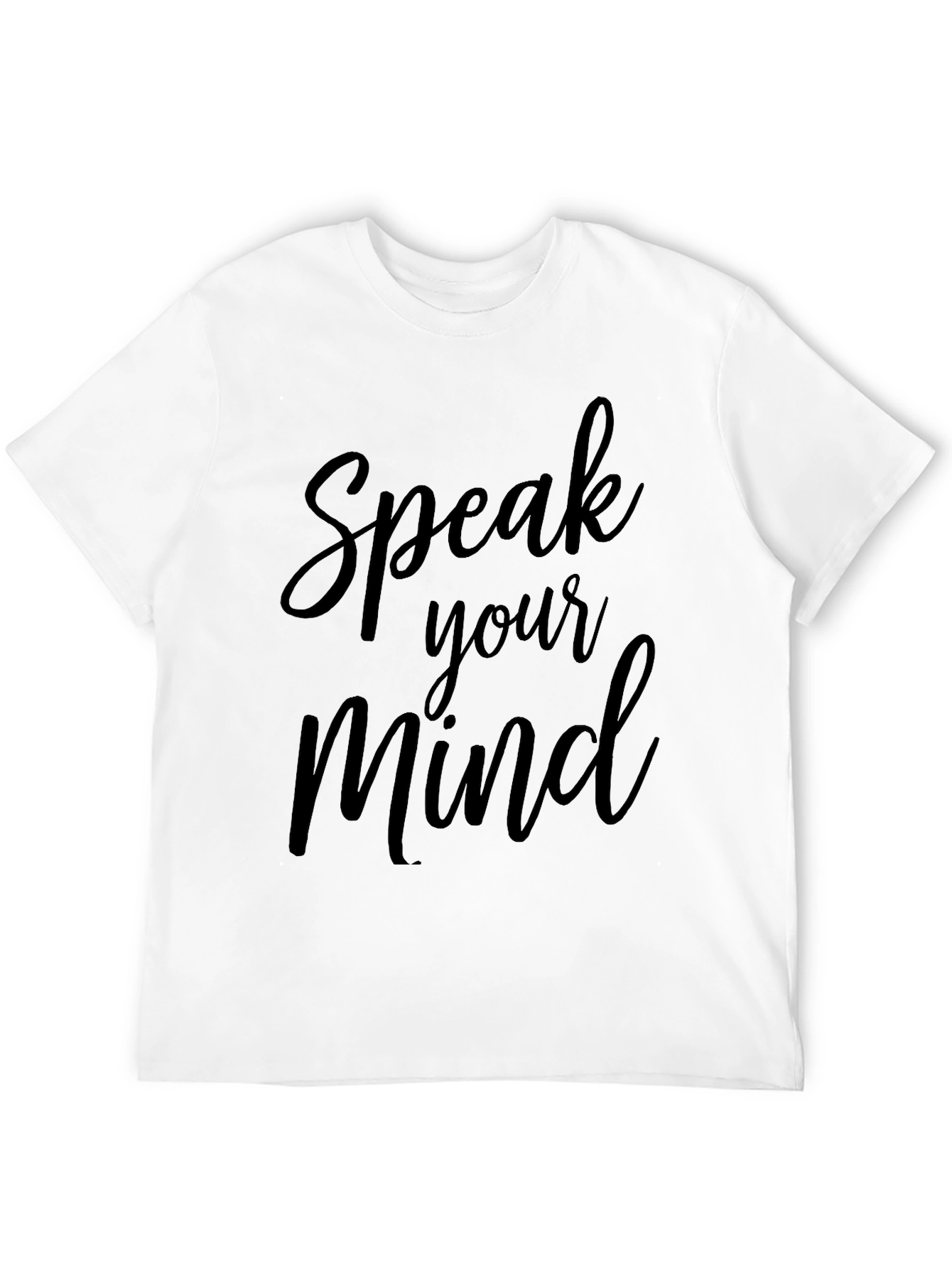 Speak Your Mind Black Graphic Tee