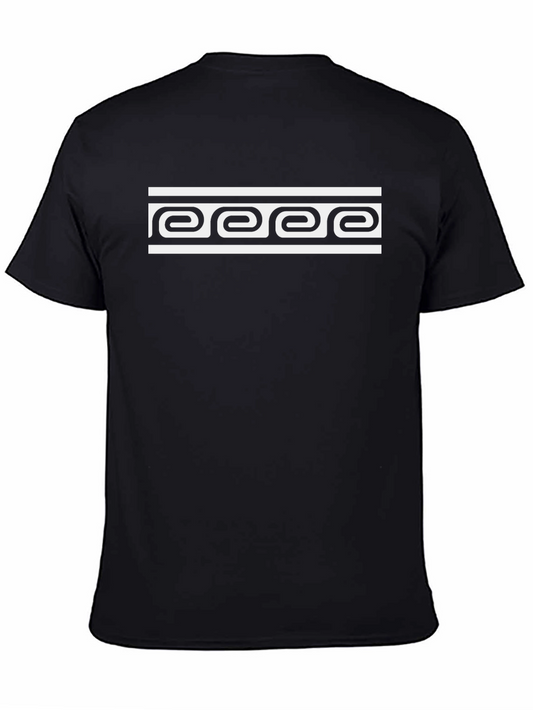 Geometric Print T-Shirt - Modern Casual Tee