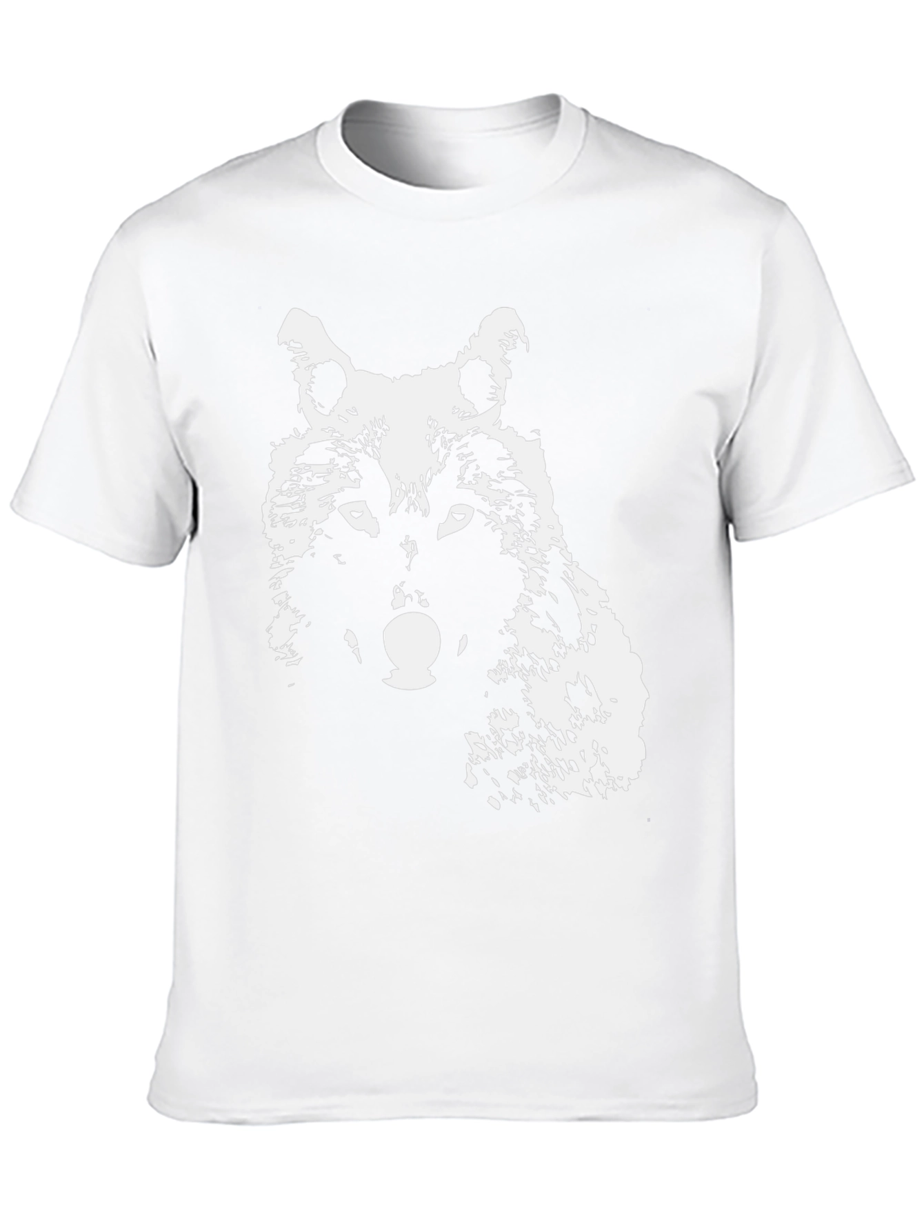 Wolf Graphic T-Shirt - Black Crew Neck Tee