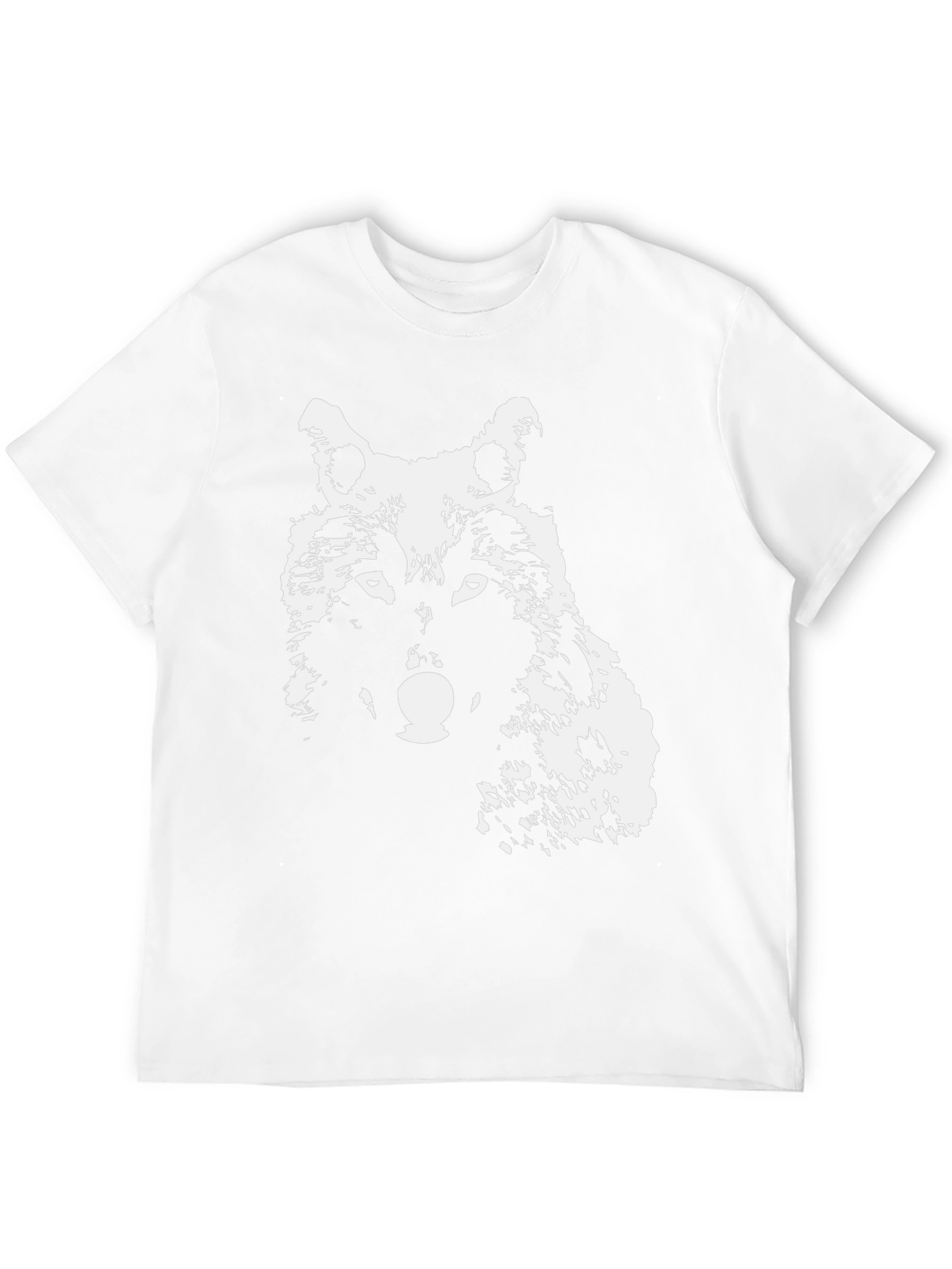 Wolf Graphic T-Shirt - Black Crew Neck Tee