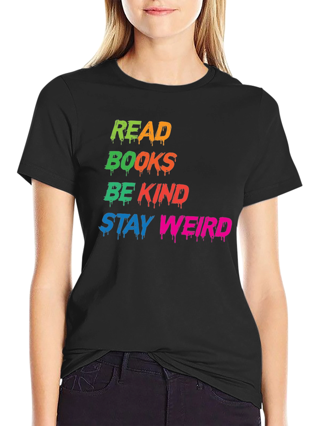Read Books Be Kind Stay Weird T-Shirt