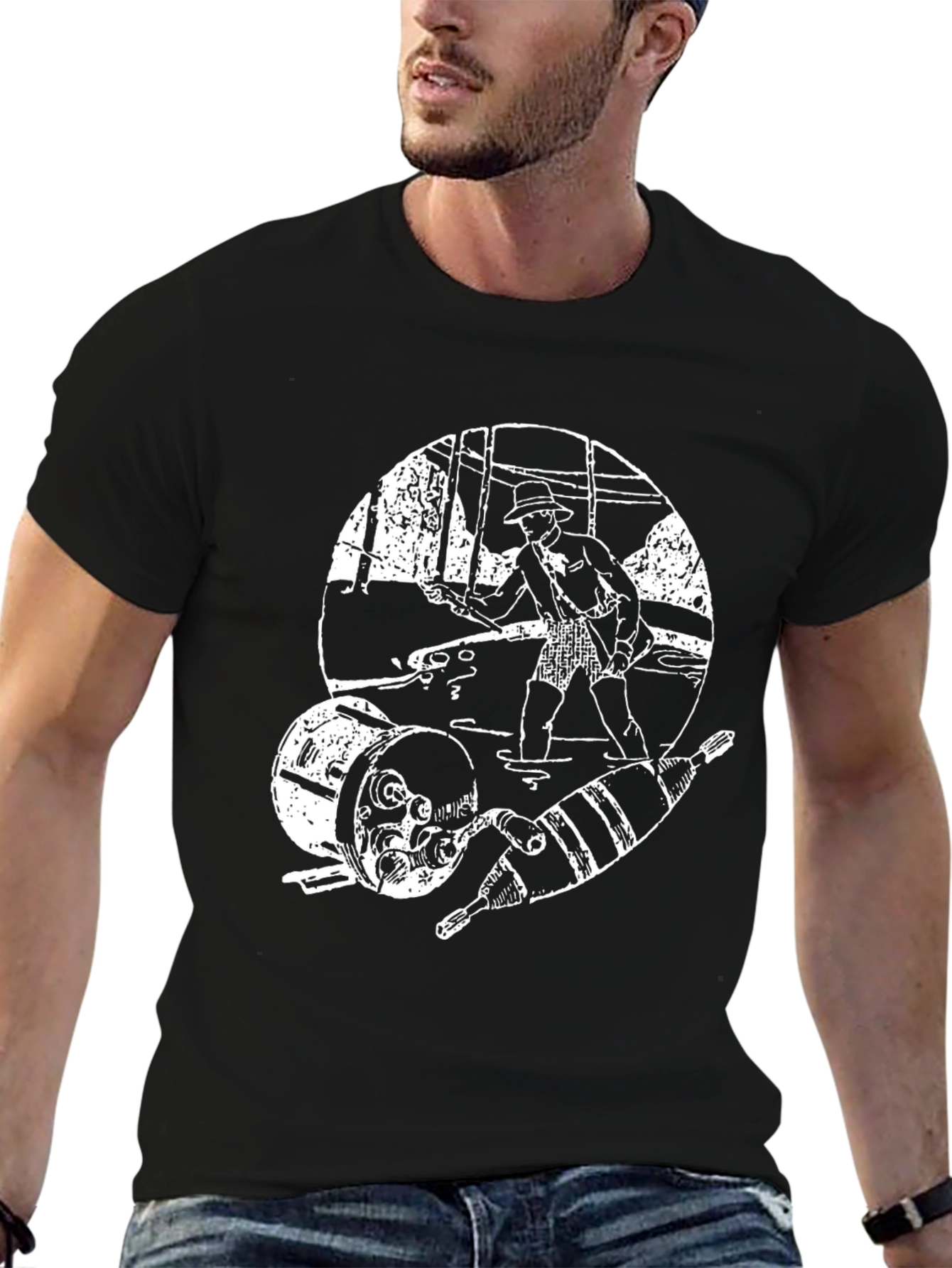 Retro Sci-Fi Graphic T-Shirt