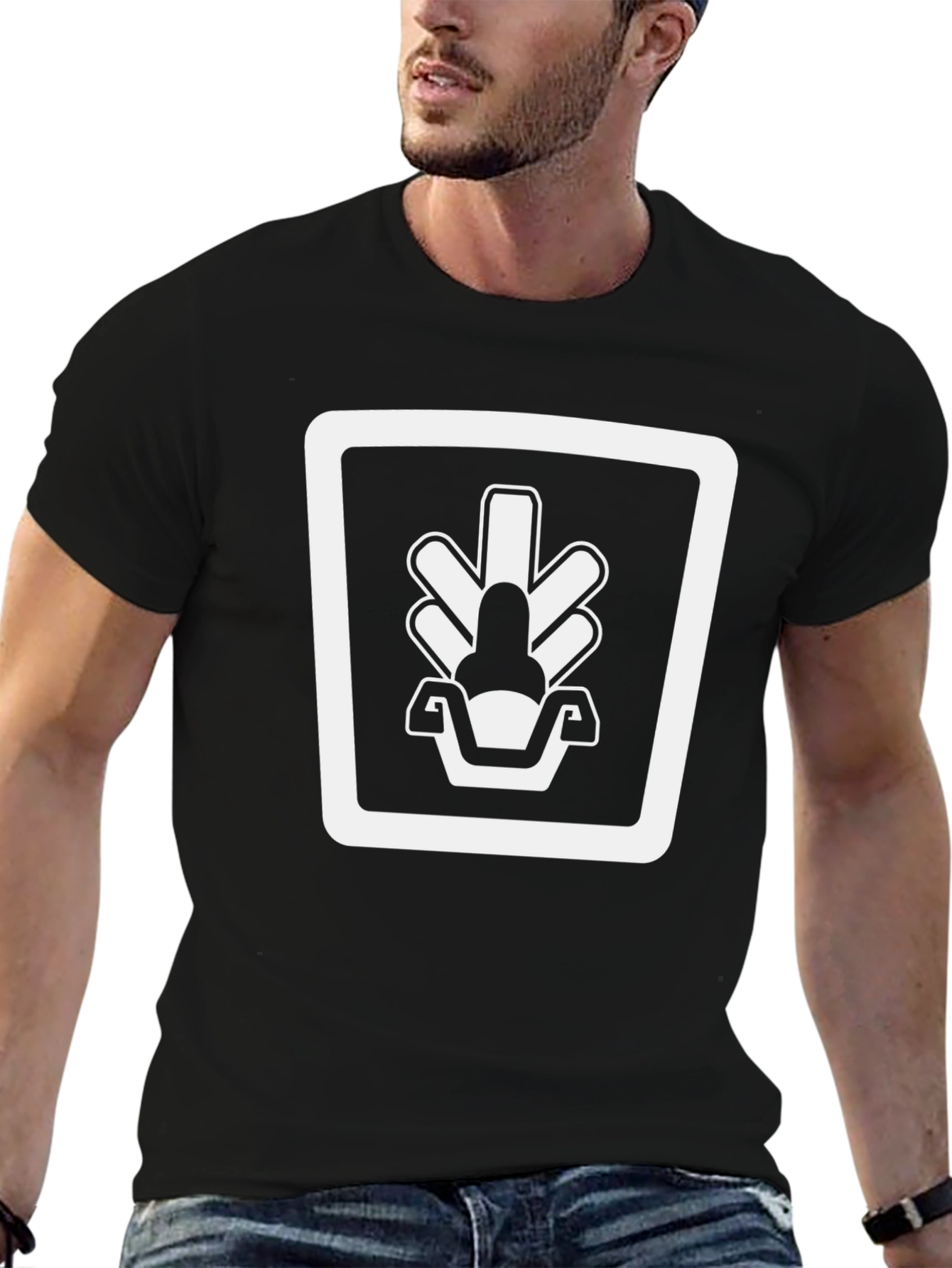 Modern Symbol Graphic Tee - Black