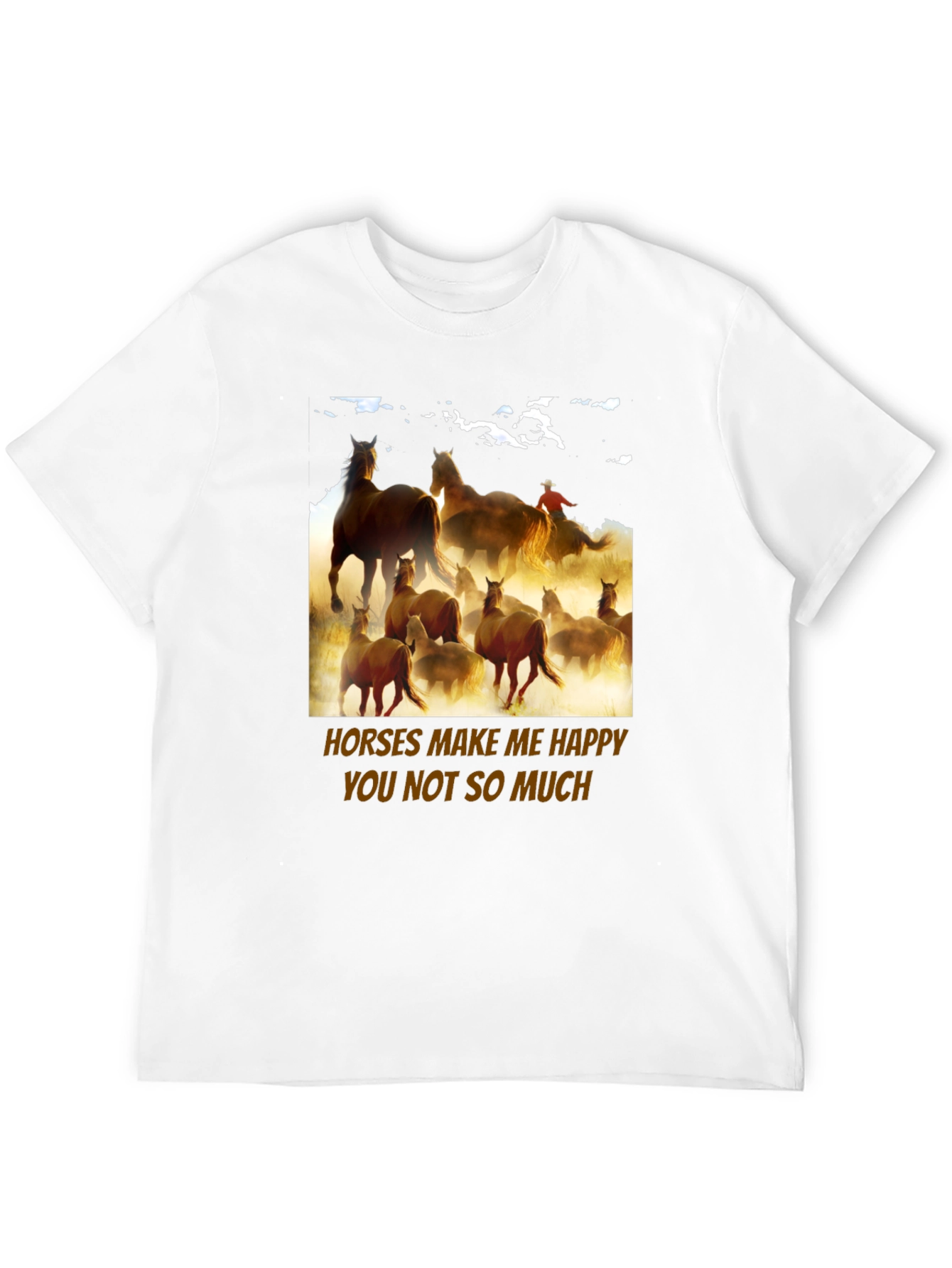 Horses Make Me Happy Graphic Tee