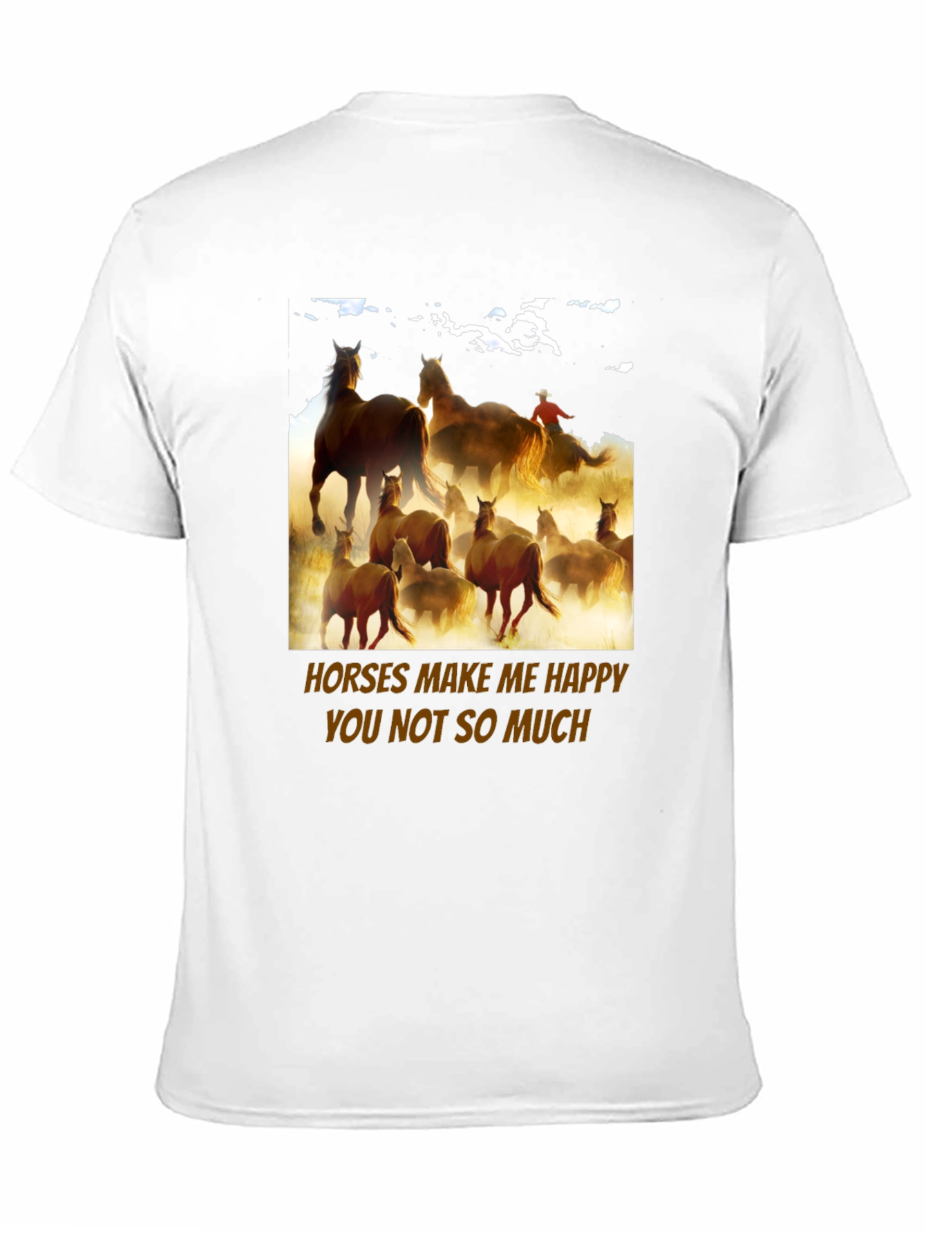 Horses Make Me Happy Graphic Tee