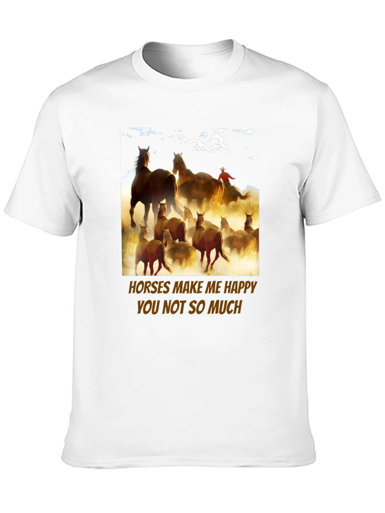 Horses Make Me Happy Graphic Tee