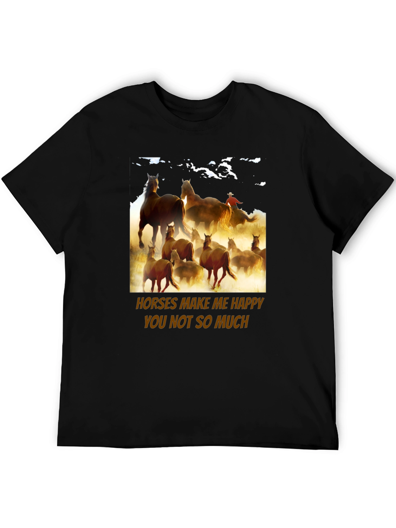 Horses Make Me Happy Graphic Tee