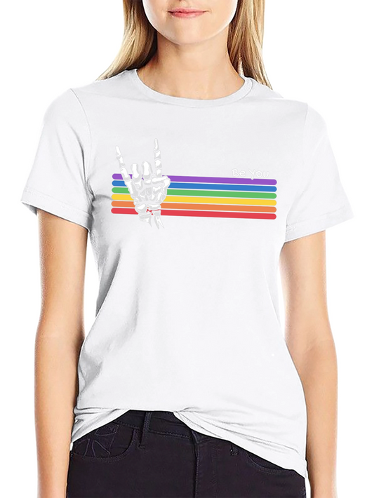 Be You Skeleton Hand Pride T-Shirt